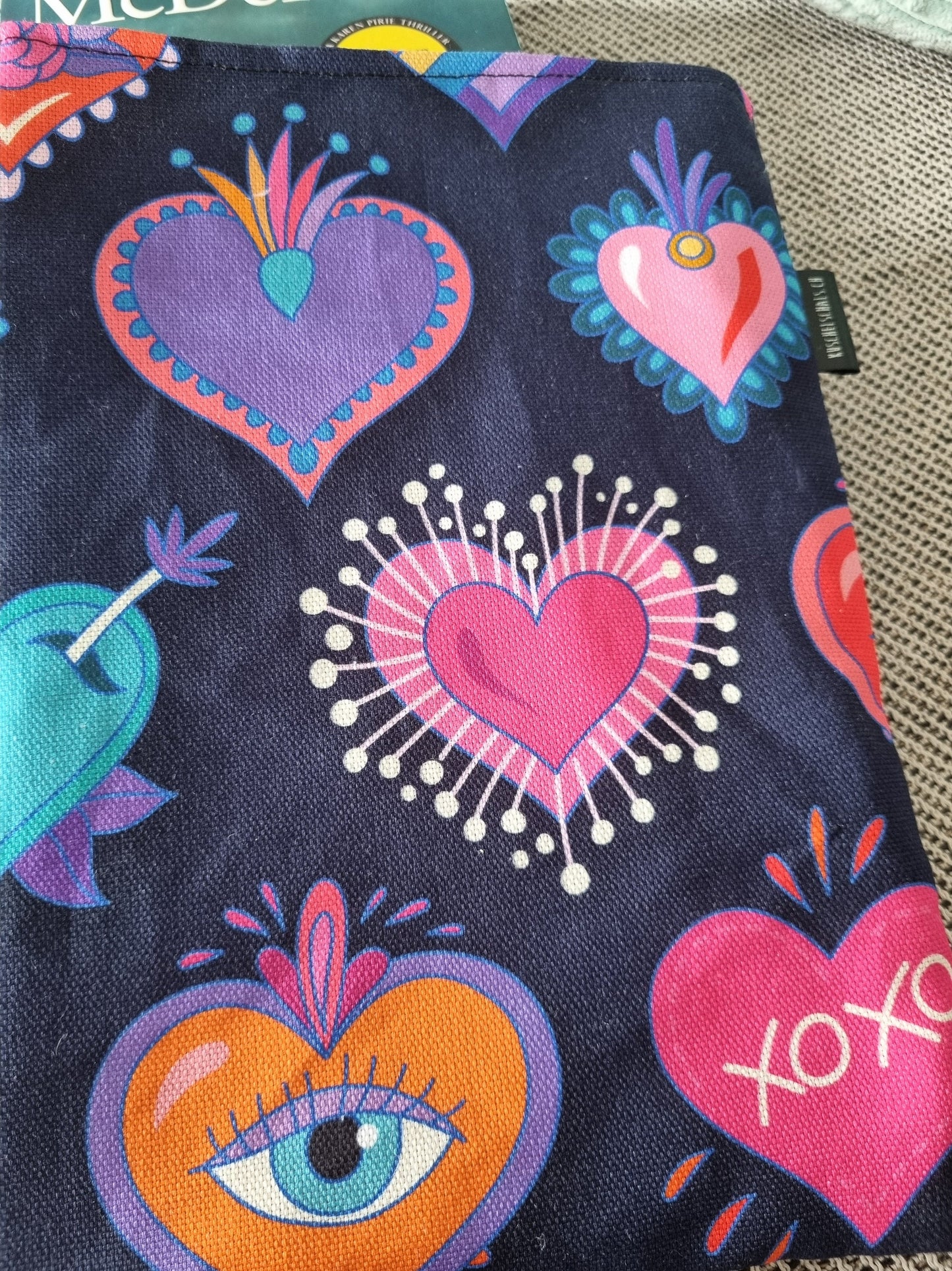 book cover for paperback books - perfect gift for book lover - book accessories - soft fabric book cover for backpaper books up to 500 pages