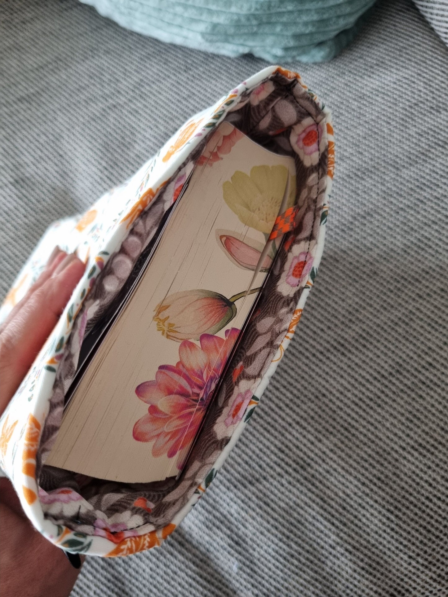 bee book Cover for Paperback - Handmade Protective Book Sleeve - Reader Gift - insect bee Lover's Gift