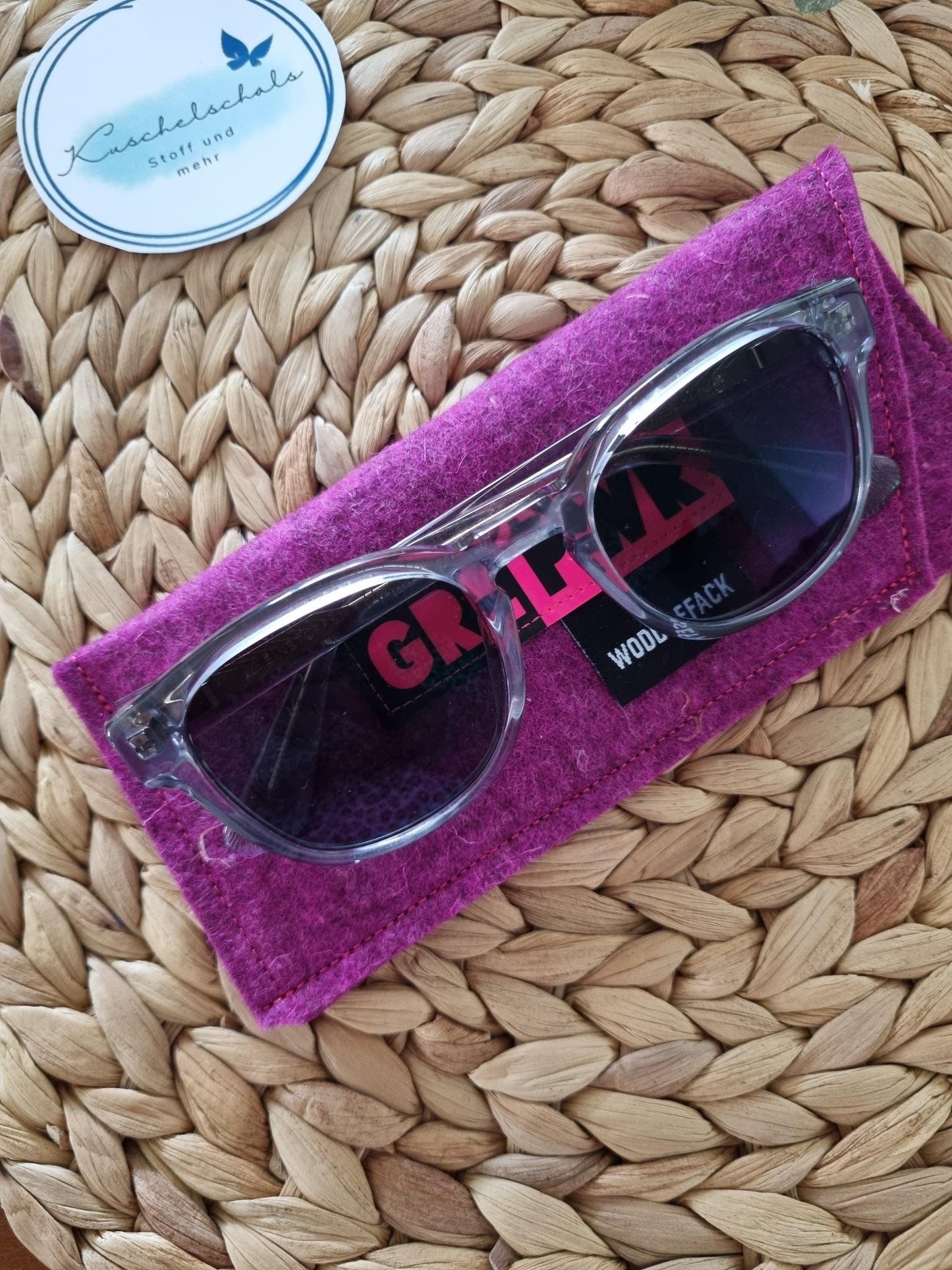 Handmade Felt Glasses Case Eco-Friendly Eyewear Storage Pouch Soft & Lightweight Glasses Protector | Durable Eyewear Organizer gift for her