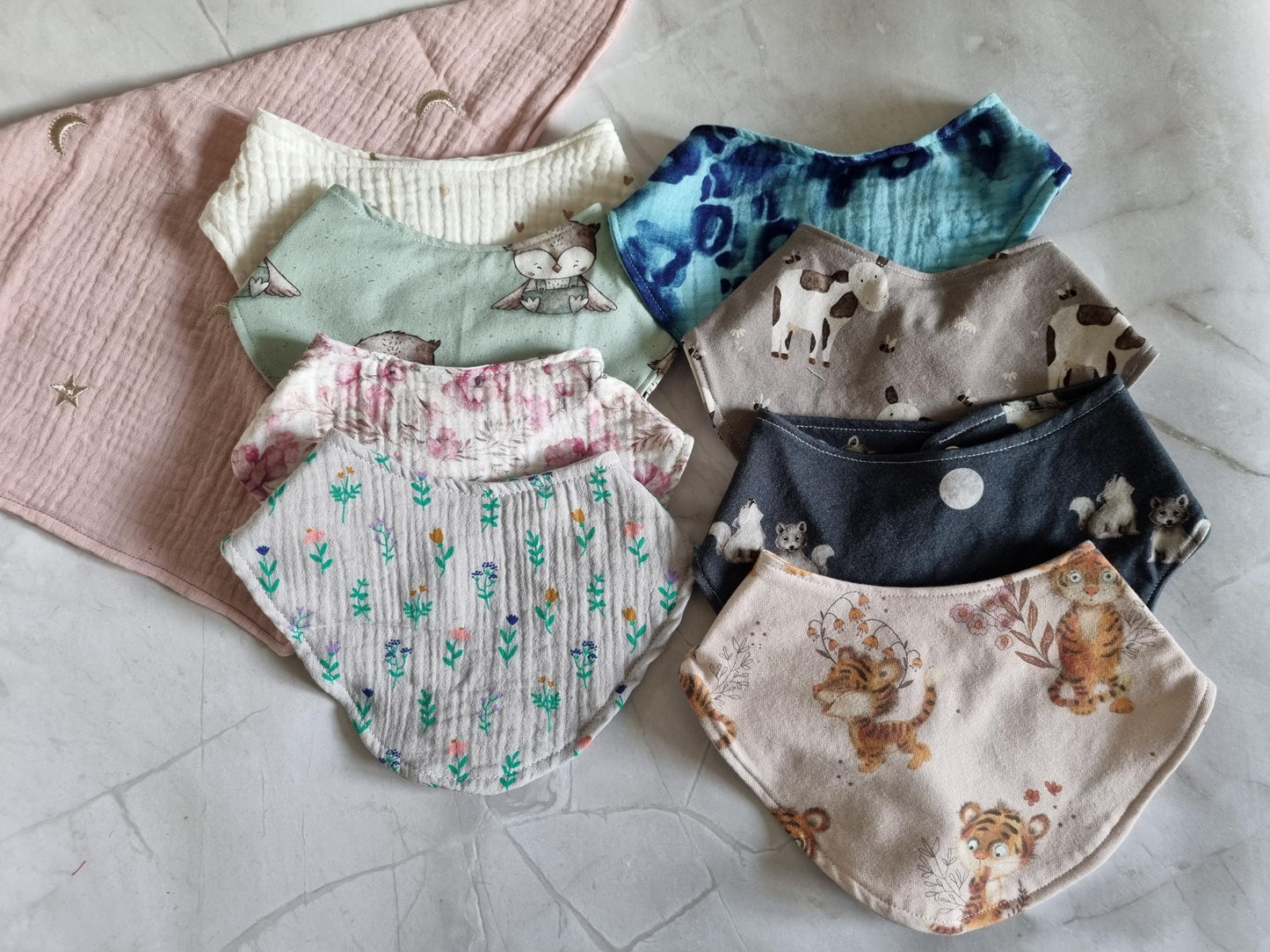 Mystery Box Baby Bib handmade - sewn by me - the perfect surprise for yourself or somebody else