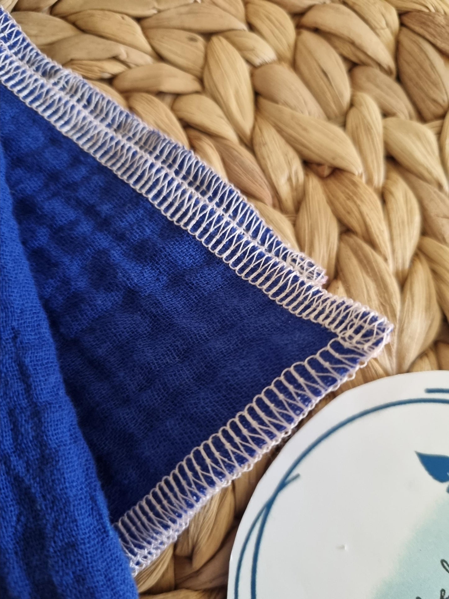 Set of 2 Handkerchief Tissues fabric cotton very Soft Eco-Friendly washable reusable perfect gift