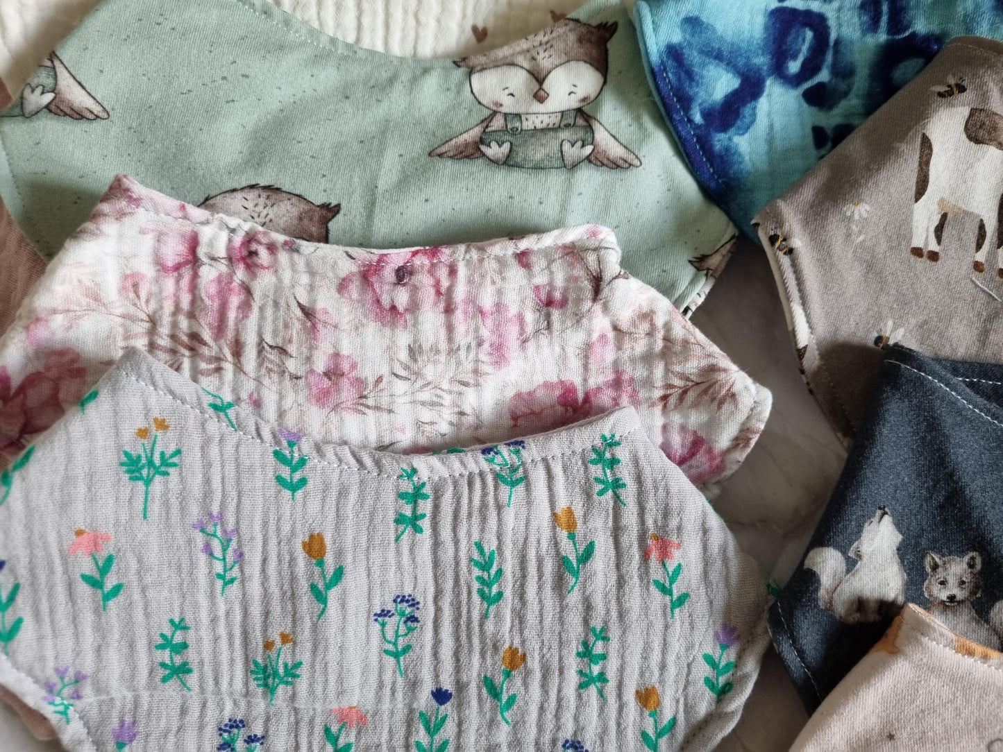 Mystery Box Baby Bib handmade - sewn by me - the perfect surprise for yourself or somebody else