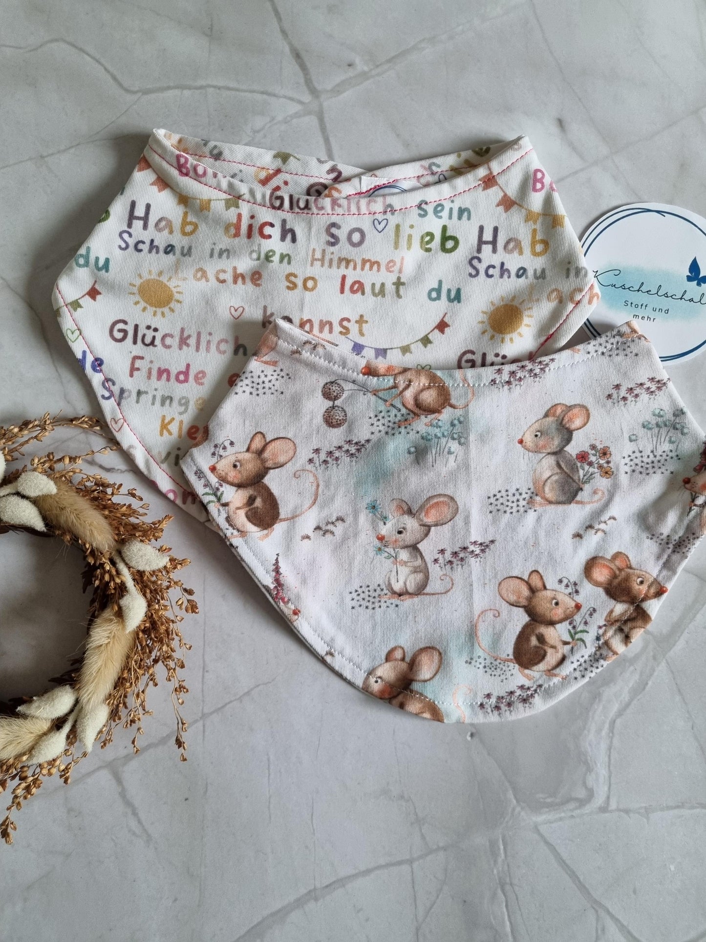 Organic Cotton Baby Scarf Jersey Bandana Set | Burp cloth Baby Bandana SET | Soft and Washable Newborn Scarf | Ideal Baby Gift Babyshower
