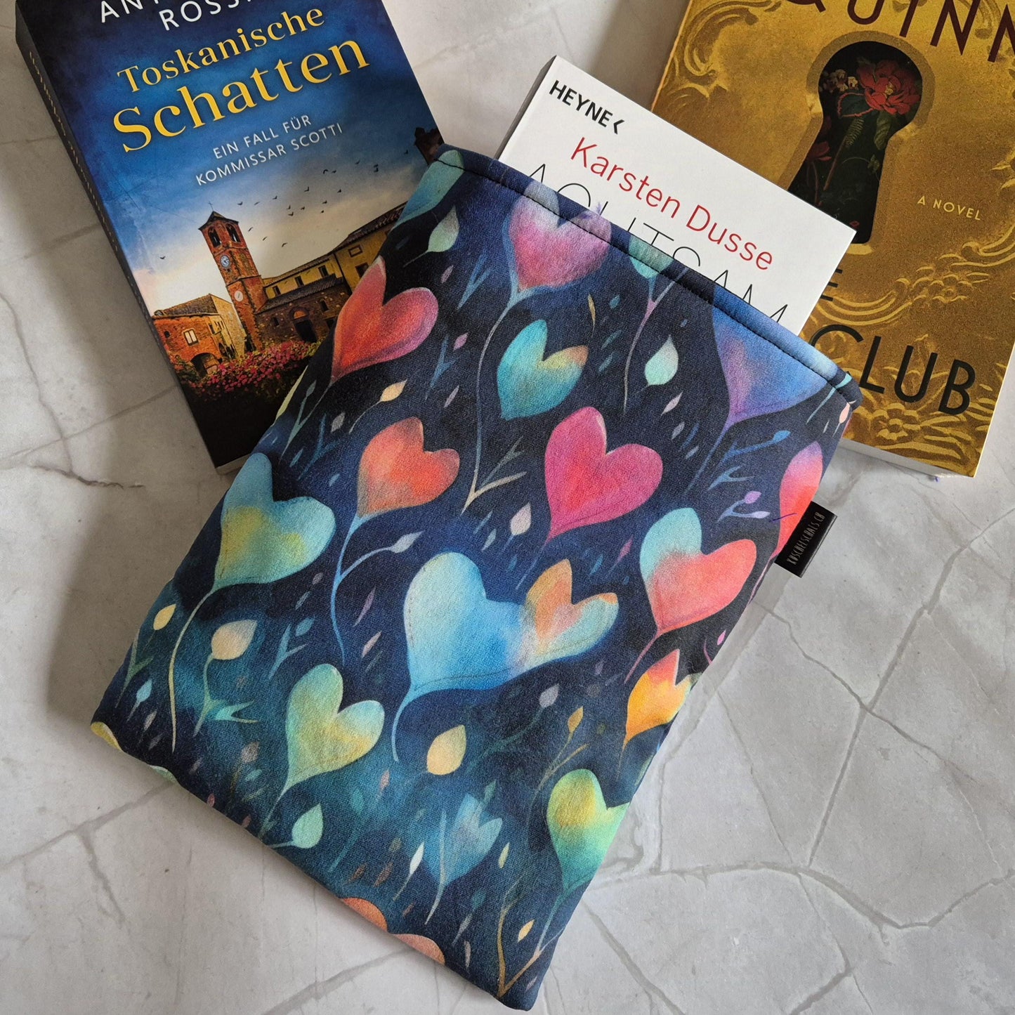 Love Book Cover -3 Sizes- for Paperback and Hardcover Books - Handmade Protective Book Sleeve - romance Reader Gift - Lover's Gift