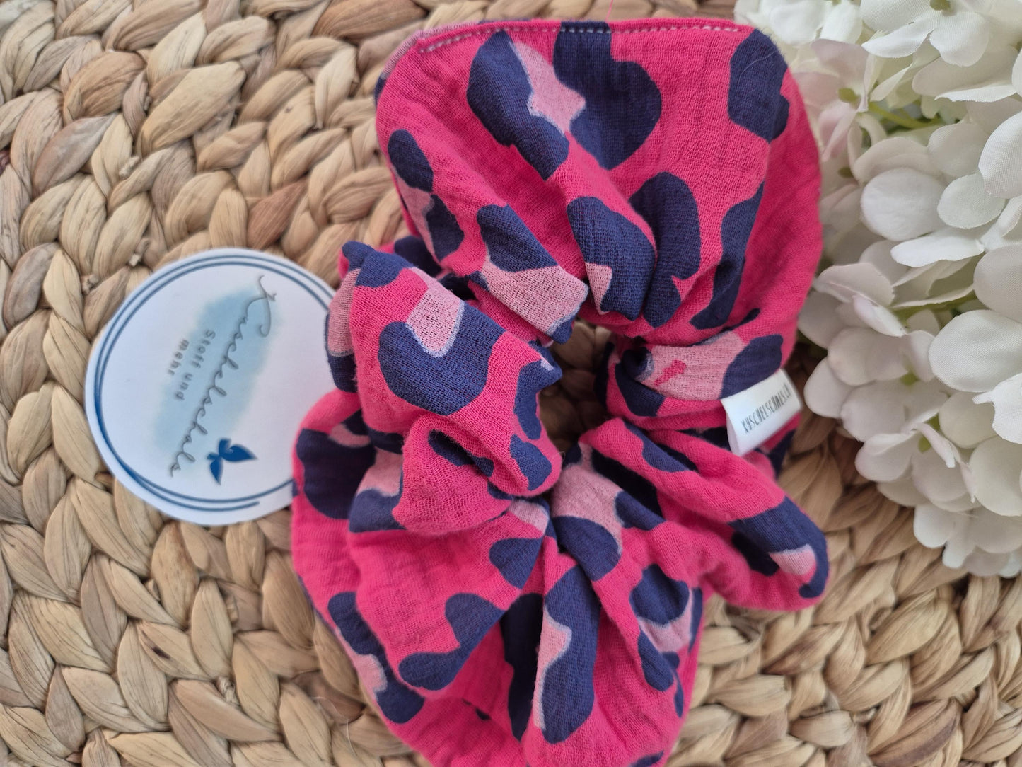 Leo Scrunchie Hair bobble handmade Ponytail holder perfect gift hair accessories chic hair tie