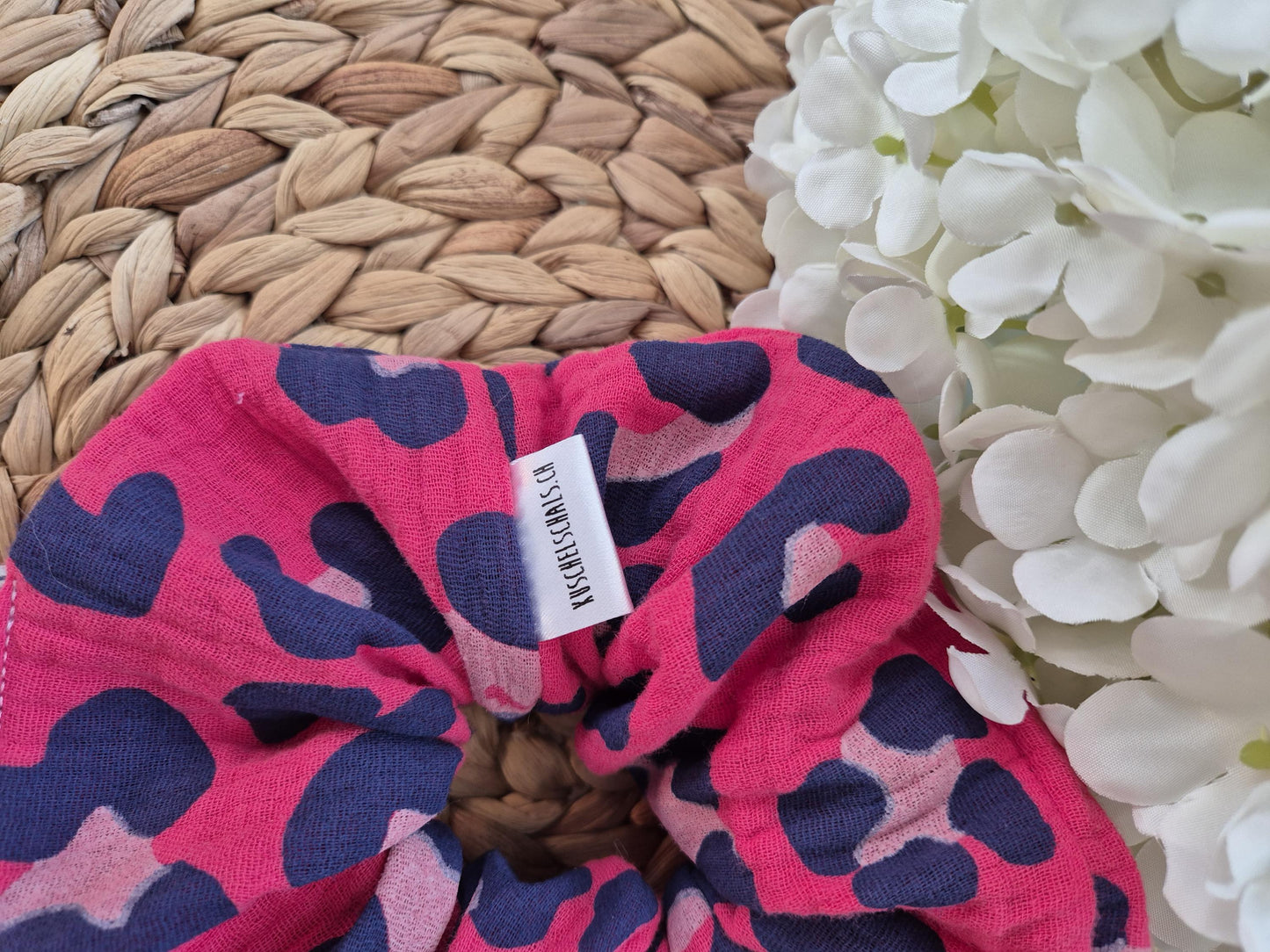 Leo Scrunchie Hair bobble handmade Ponytail holder perfect gift hair accessories chic hair tie