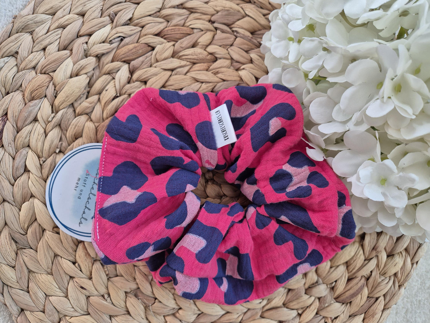 Leo Scrunchie Hair bobble handmade Ponytail holder perfect gift hair accessories chic hair tie