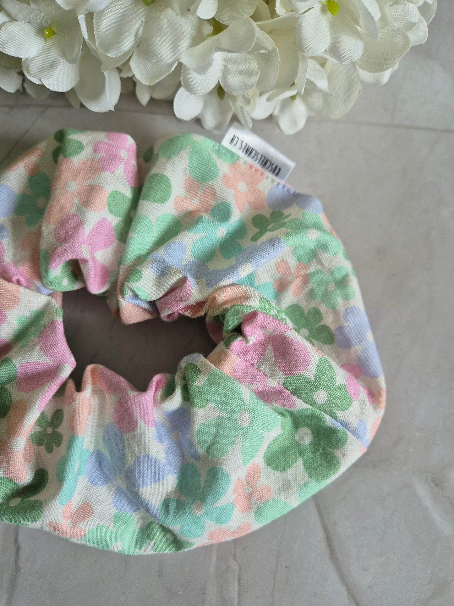 Flower Girly Scrunchie Hair bobble handmade Ponytail holder perfect gift hair accessories chic hair tie (Kopie) (Kopie)