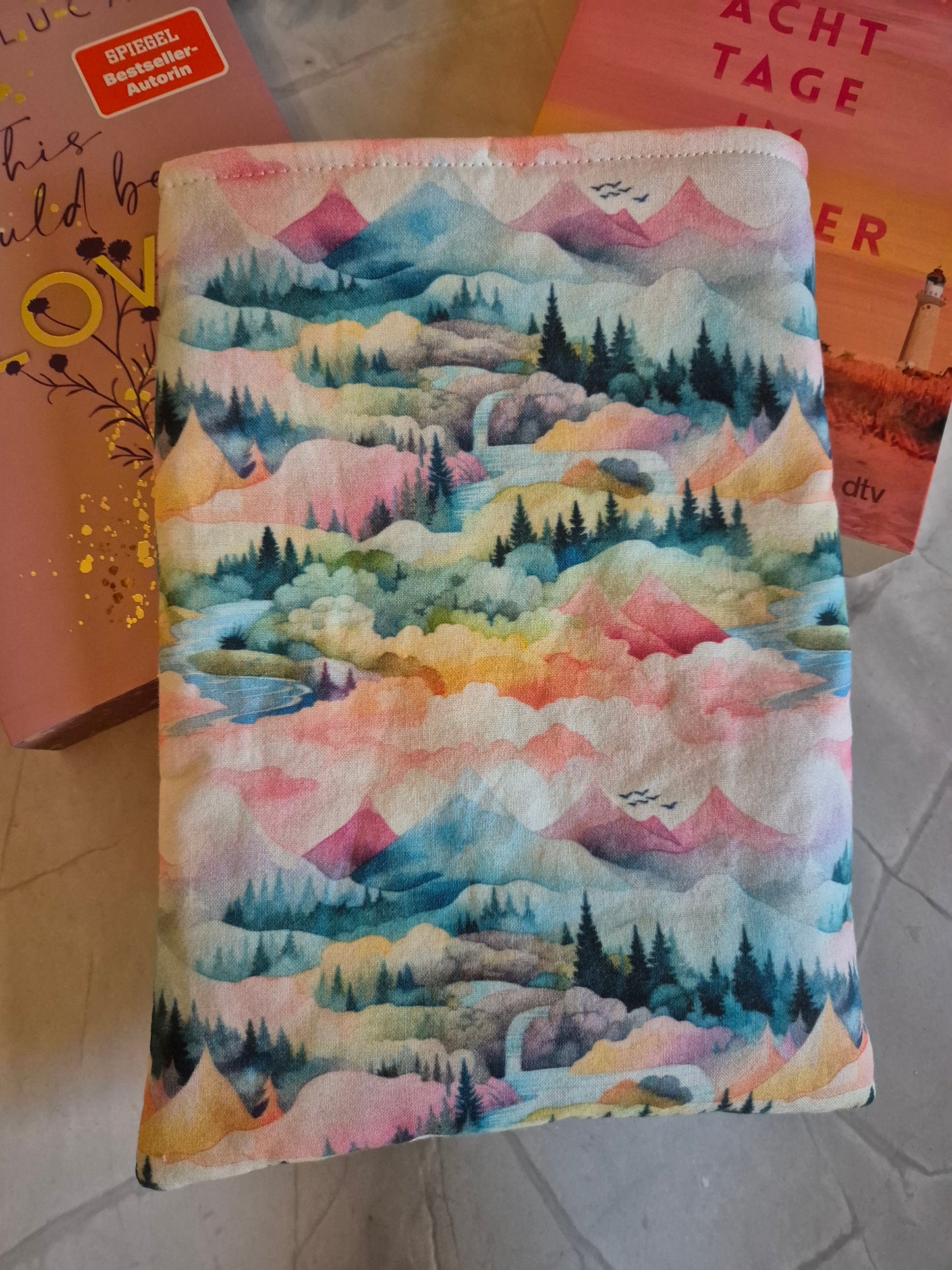 Mountain Landscape Fairytale Book Cover Kindle Kobo - 3 Sizes - Handmade