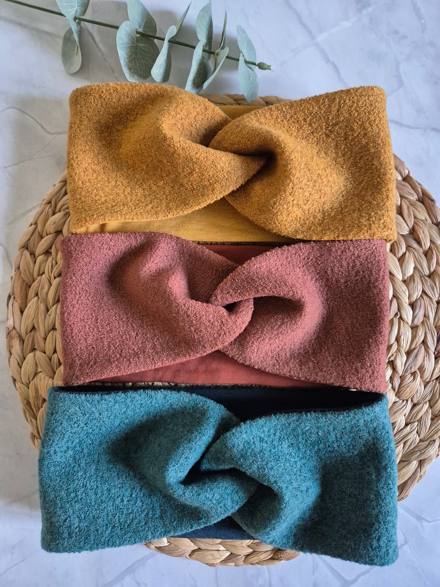Ohrenwärmer aus Merinowolle, Winter-Stirnband, gedrehter Ohrenwärmer, Luxus-Ohrwärmer, Geschenk für Sie, Accessoires für kaltes Wetter, Wintermode-Accessoire