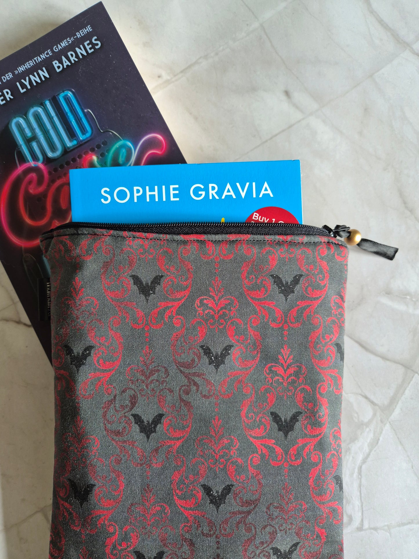 Gothic Ornament Book Cover Kindle Kobo - 3 Sizes - Handmade - halloween Book Sleeve