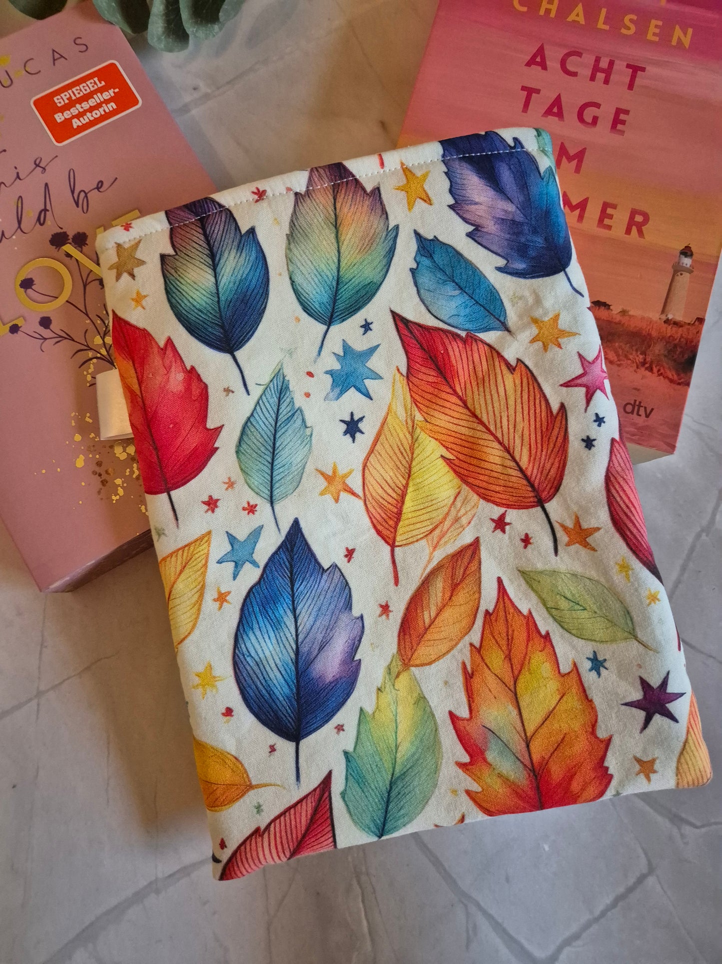 Autumn Fall leaves Halloween Book Cover Kindle Kobo - 3 Sizes - Handmade