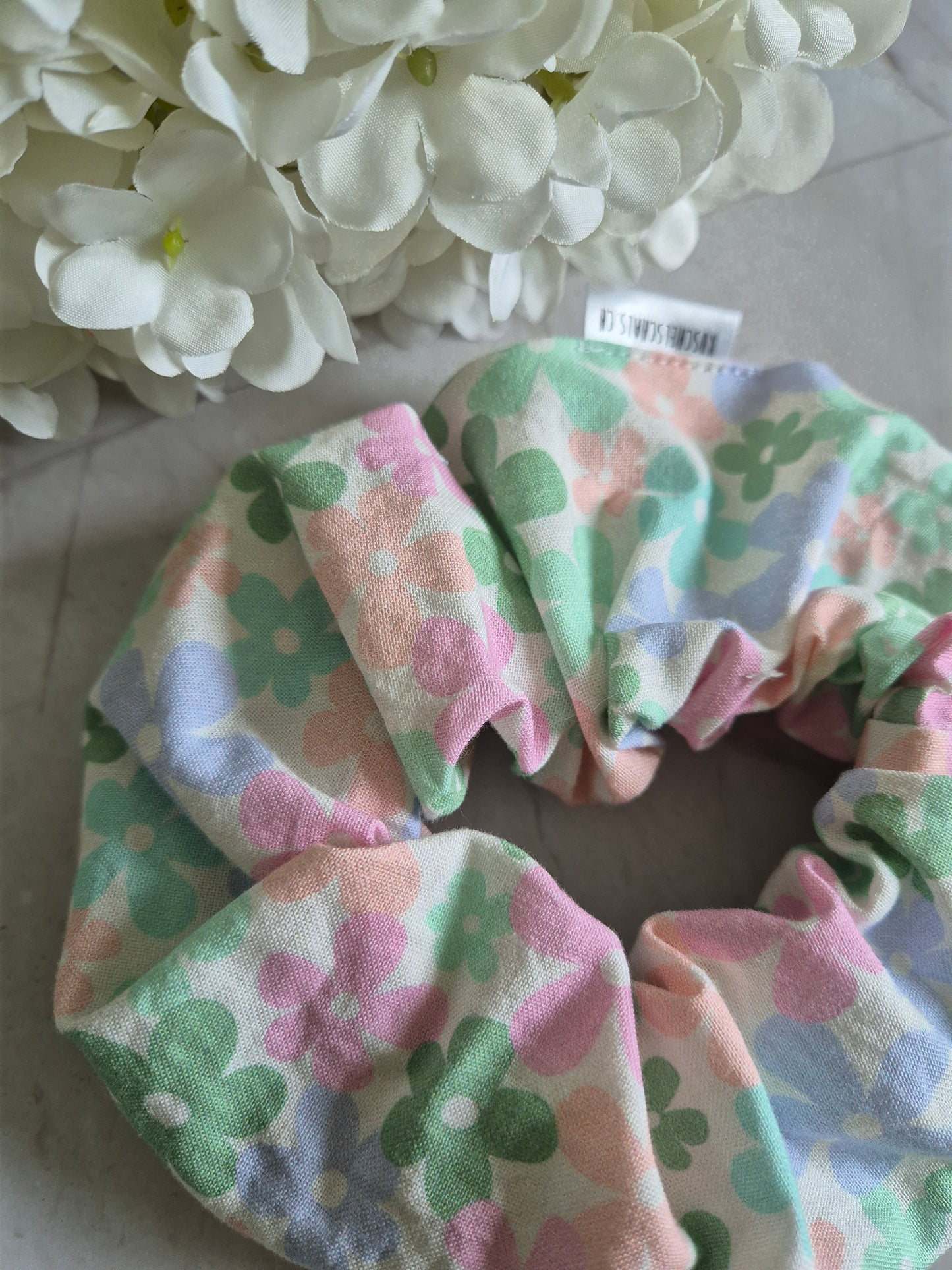 Flower Girly Scrunchie Hair bobble handmade Ponytail holder perfect gift hair accessories chic hair tie (Kopie) (Kopie)