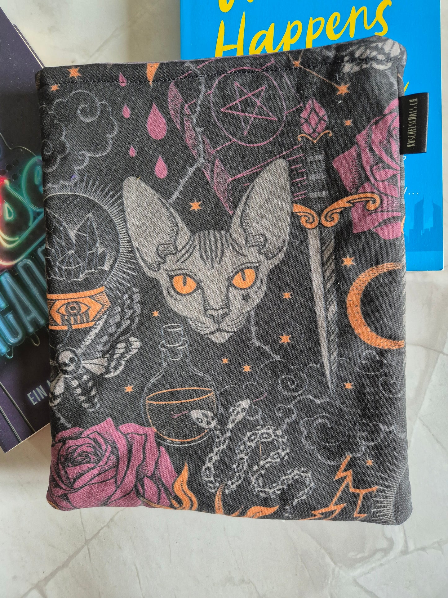 Gothic Ornament Book Cover Kindle Kobo - 3 Sizes - Handmade - halloween Book Sleeve