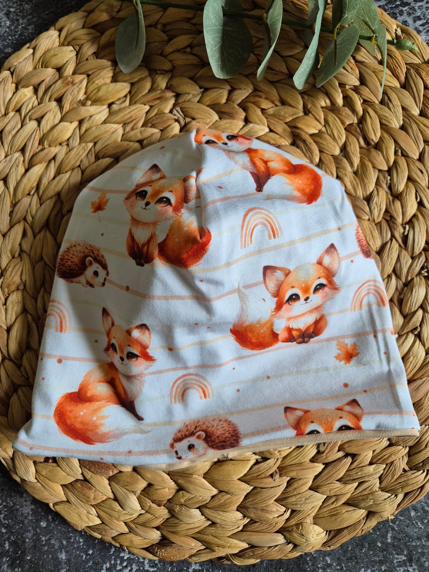 Mütze / Beanie Fuchs Kinder diverse Grössen / Kopfumfang 47 bis 54 cm