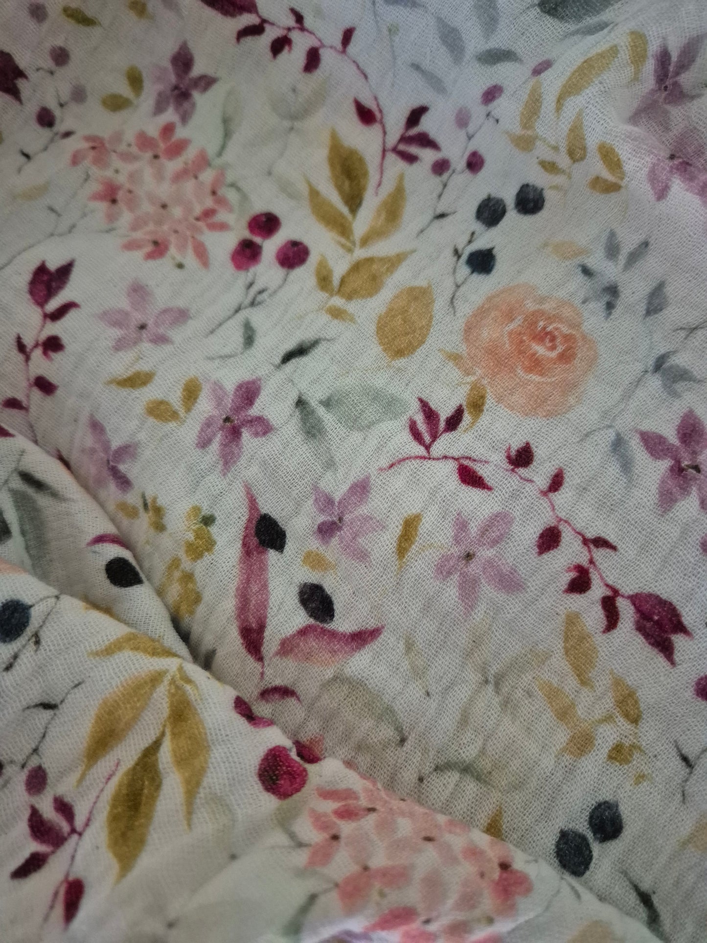 Flower Cotton Stole Scarf - Cozy Wrap - Versatile Shawl for Travel - Boho Fashion Accessory - Ideal Gift XXL scarf