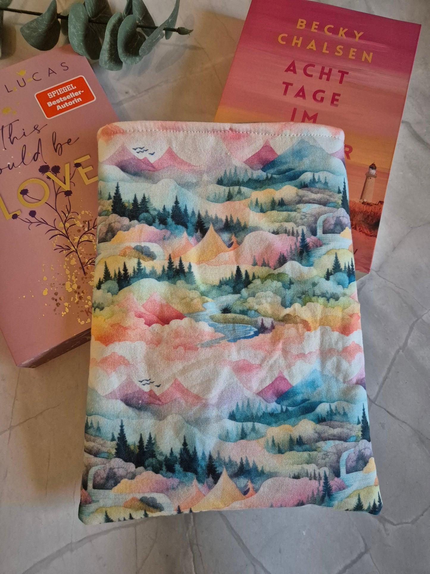 Mountain Landscape Fairytale Book Cover Kindle Kobo - 3 Sizes - Handmade
