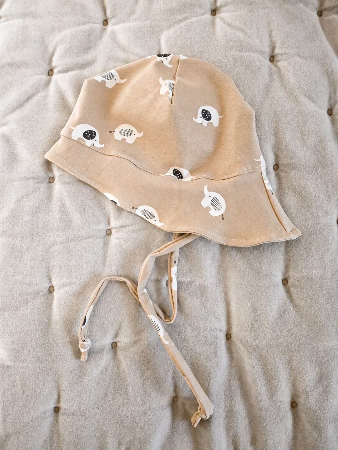 Kinder Sonnenhut aus Biojersey in 4 Grössen (39cm bis 54cm Kopfumfang)