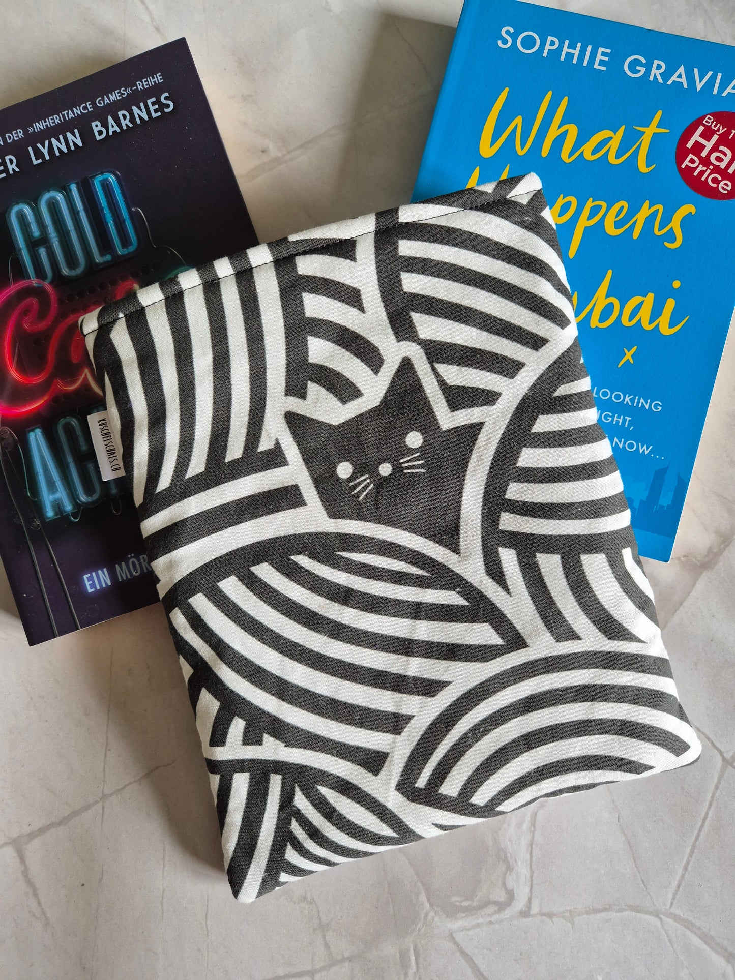 Cat Lover Book Cover Kindle Kobo - 3 Sizes - Handmade