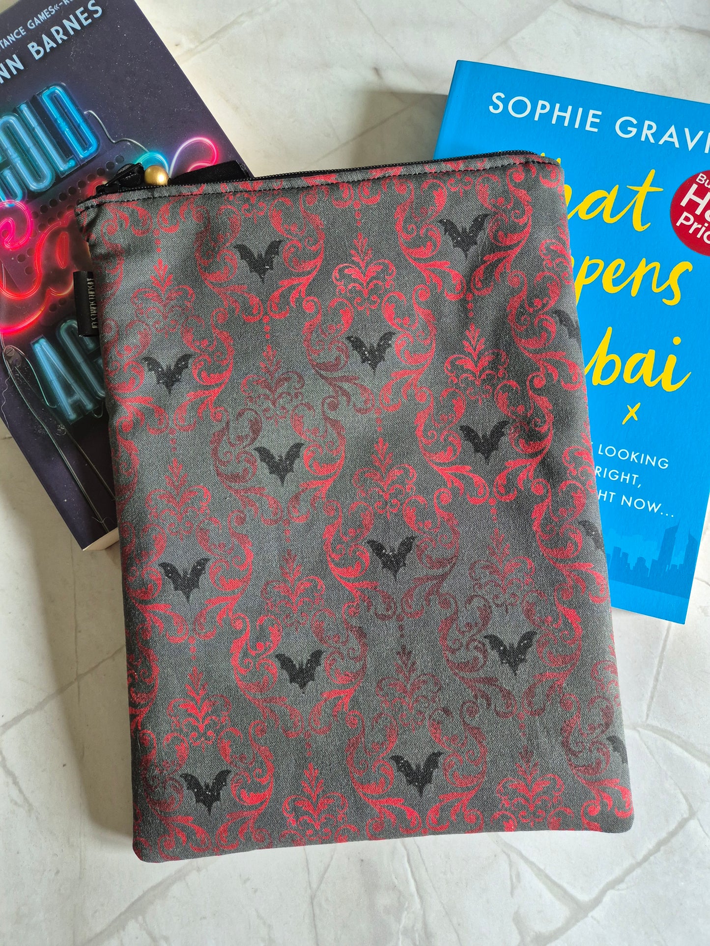 Gothic Ornament Book Cover Kindle Kobo - 3 Sizes - Handmade - halloween Book Sleeve