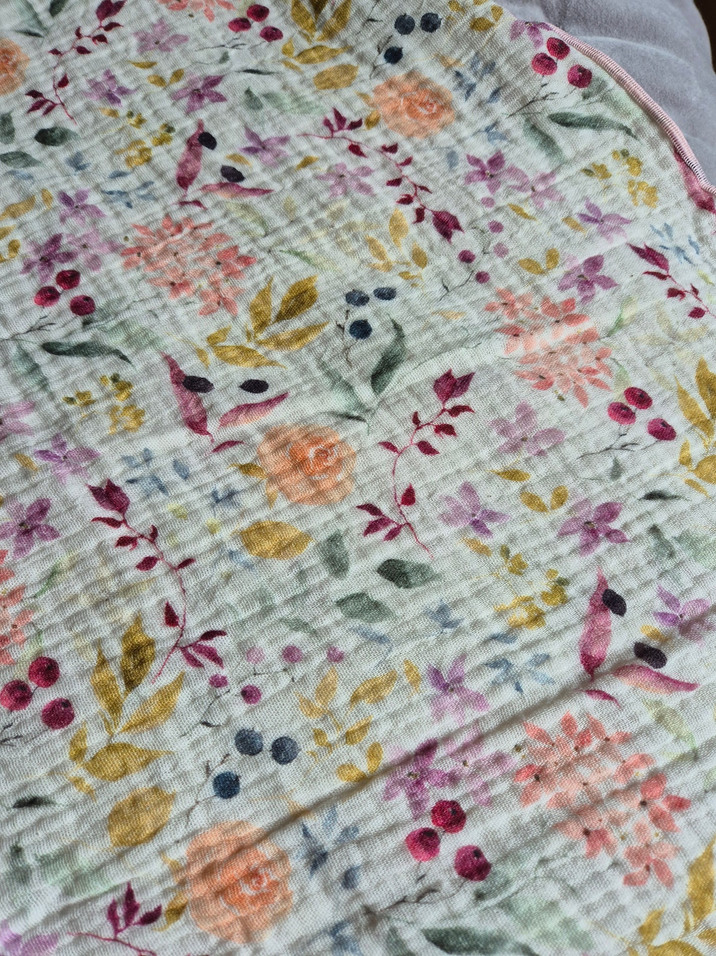 Flower Cotton Stole Scarf - Cozy Wrap - Versatile Shawl for Travel - Boho Fashion Accessory - Ideal Gift XXL scarf