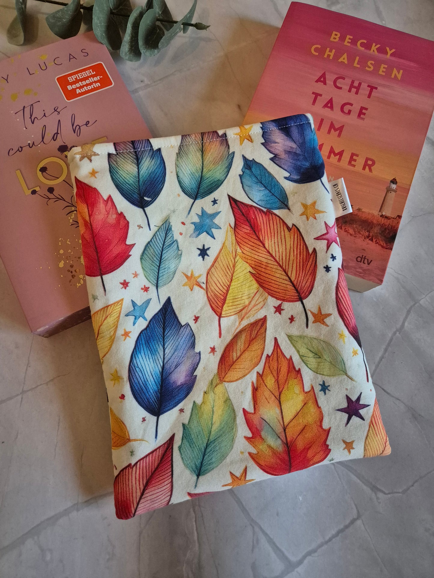 Autumn Fall leaves Halloween Book Cover Kindle Kobo - 3 Sizes - Handmade