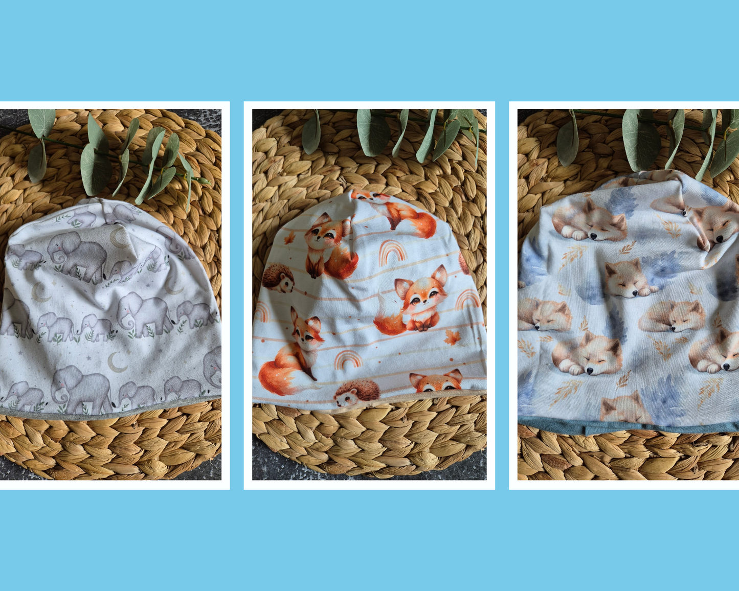 Mütze / Beanie Fuchs Kinder diverse Grössen / Kopfumfang 47 bis 54 cm