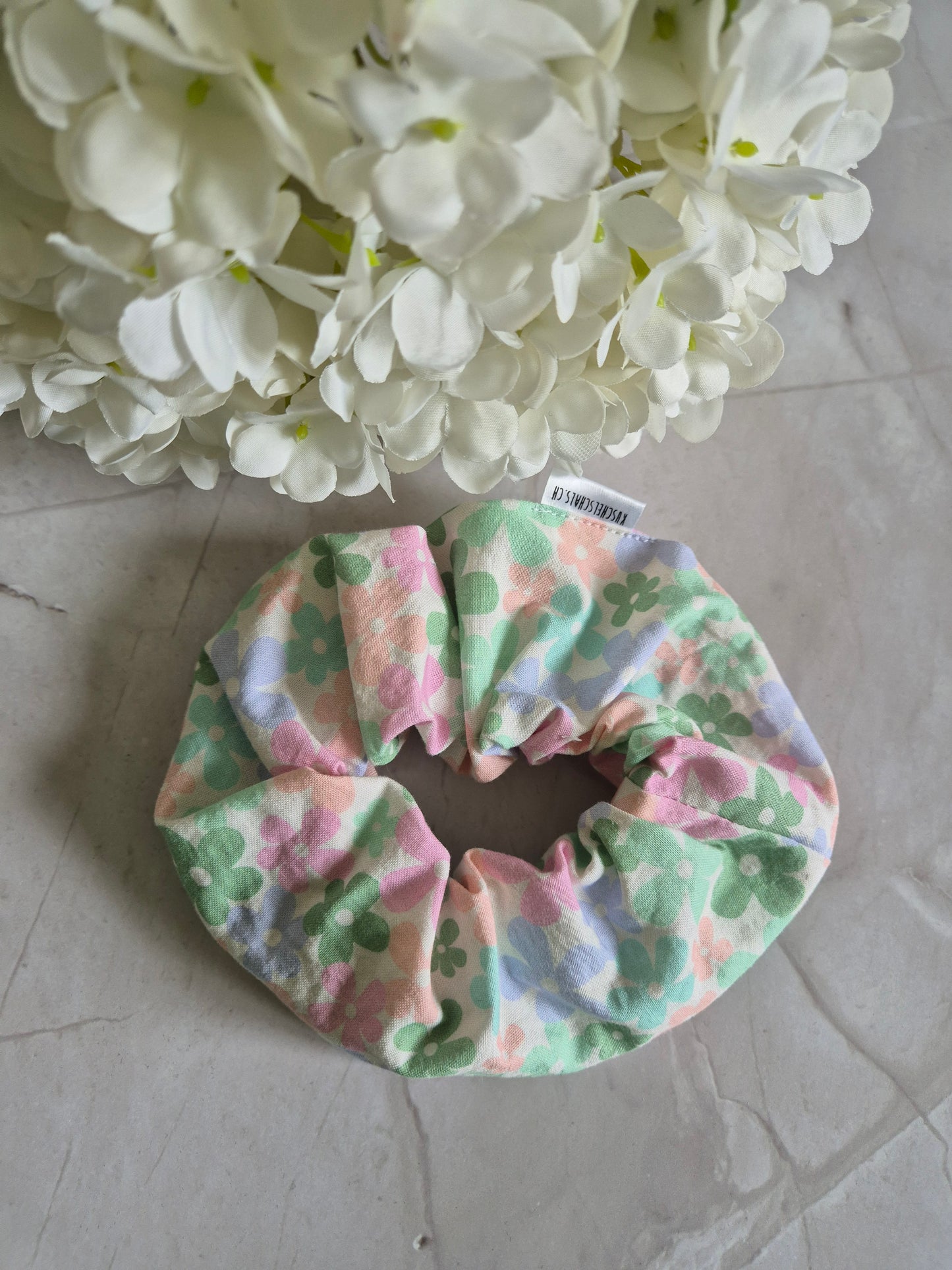 Flower Girly Scrunchie Hair bobble handmade Ponytail holder perfect gift hair accessories chic hair tie (Kopie) (Kopie)