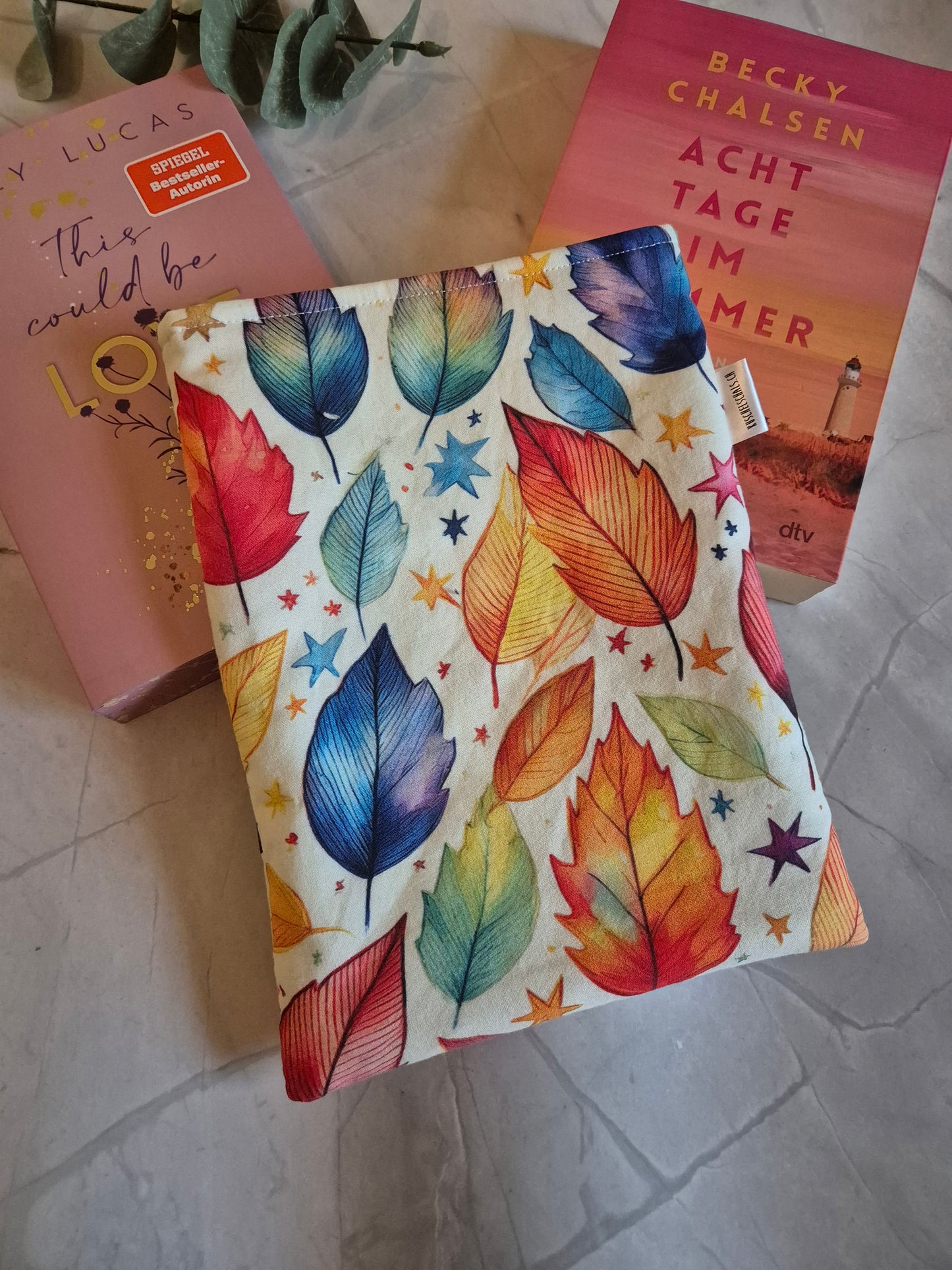 Autumn Fall leaves Halloween Book Cover Kindle Kobo - 3 Sizes - Handmade