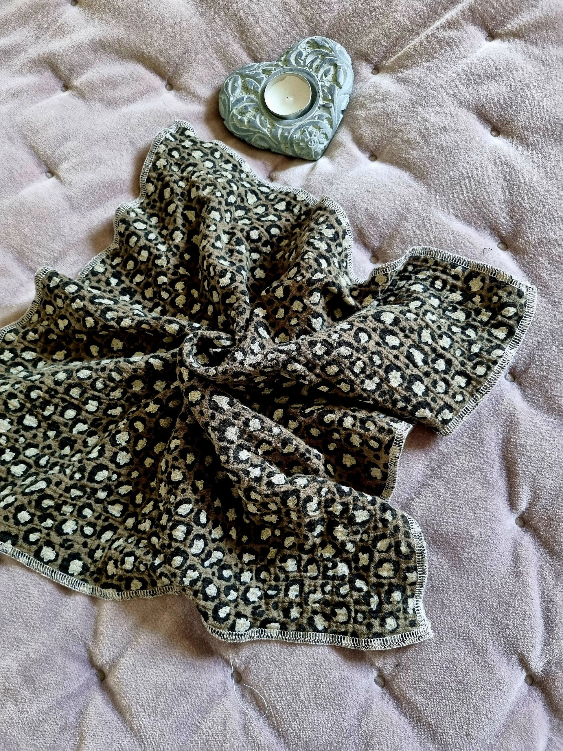 cozy leo print bandana kid or toddler - stylish fall and winter scarf for boys - perfect scarf for toddler - soft cozy fall scarf