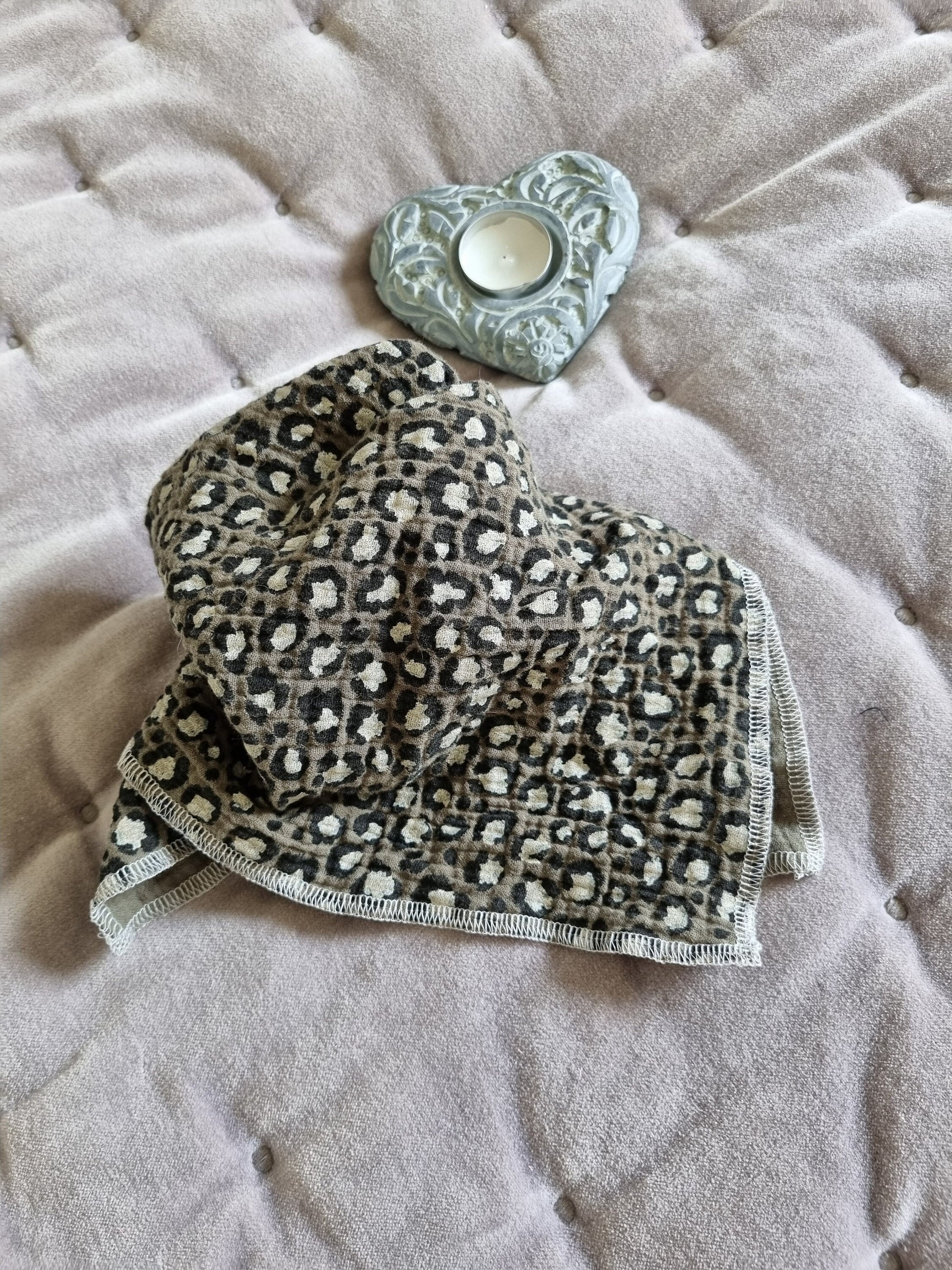 cozy leo print bandana kid or toddler - stylish fall and winter scarf for boys - perfect scarf for toddler - soft cozy fall scarf