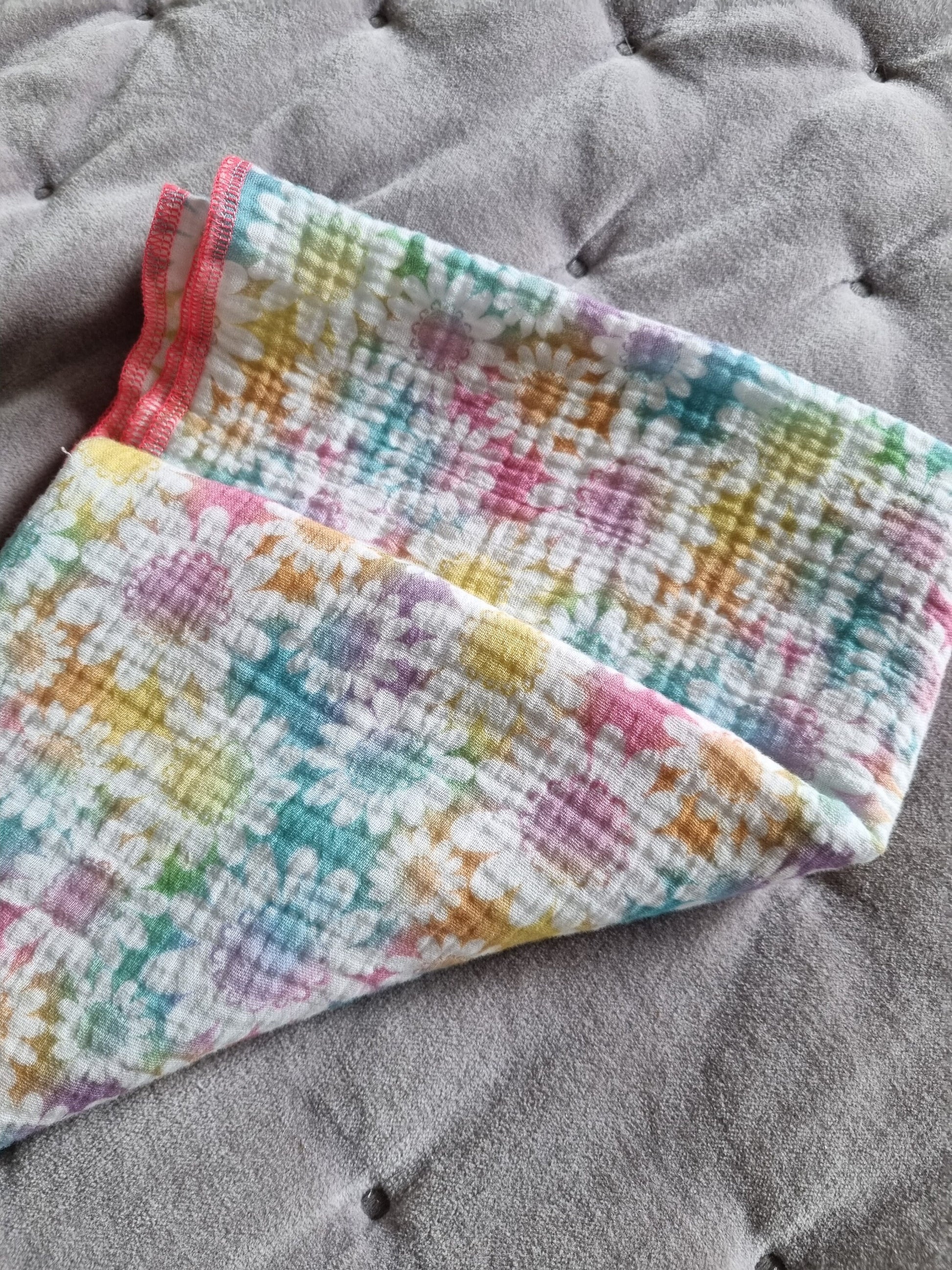 Loopschal Sommertuch Wickelschal "Frühling" 65x50cm