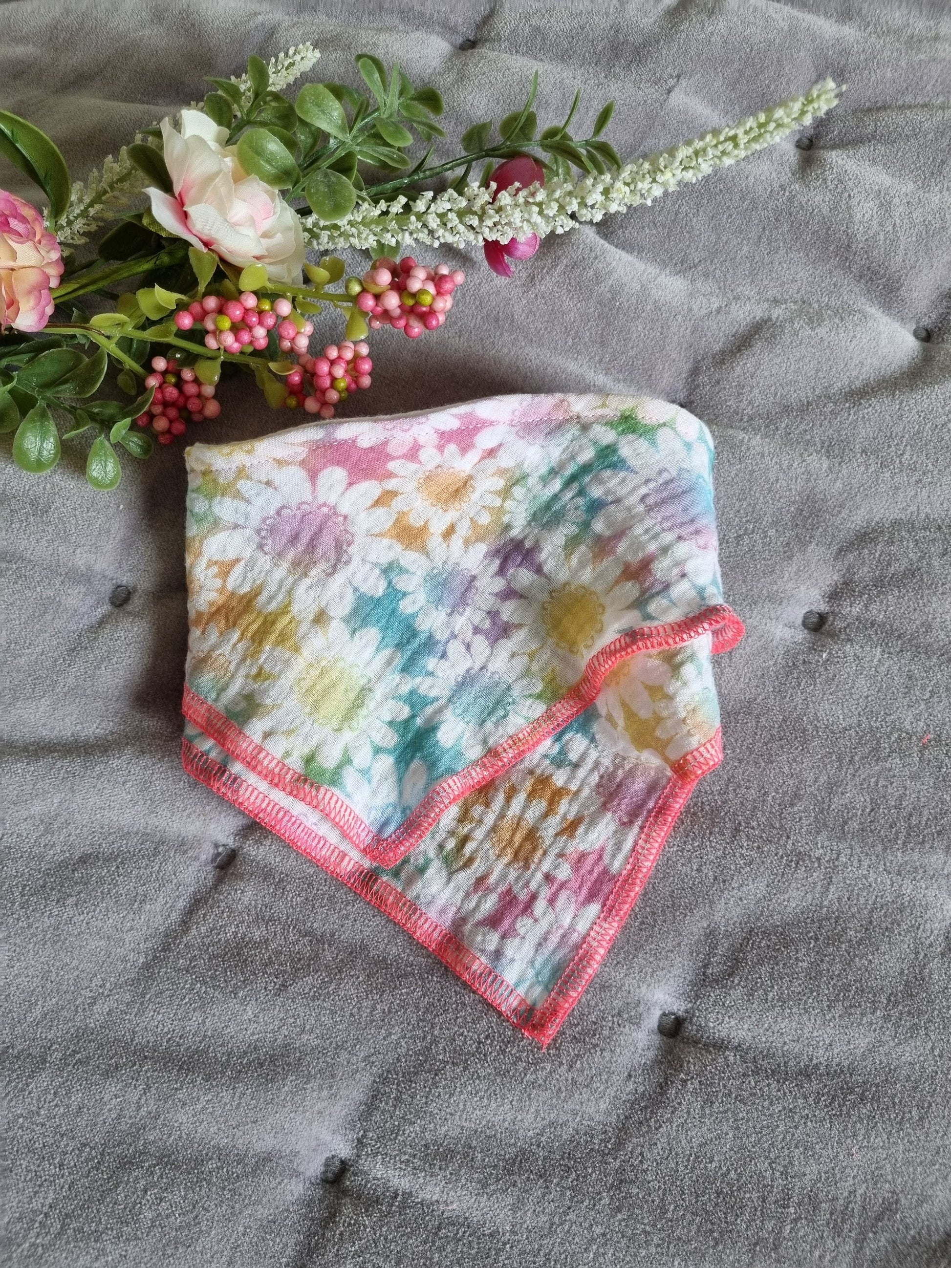 Organic Cotton Baby Scarf Jersey Bandana | spring colored Baby Bandana | Soft and Washable Newborn Scarf | perfect Baby dribble set