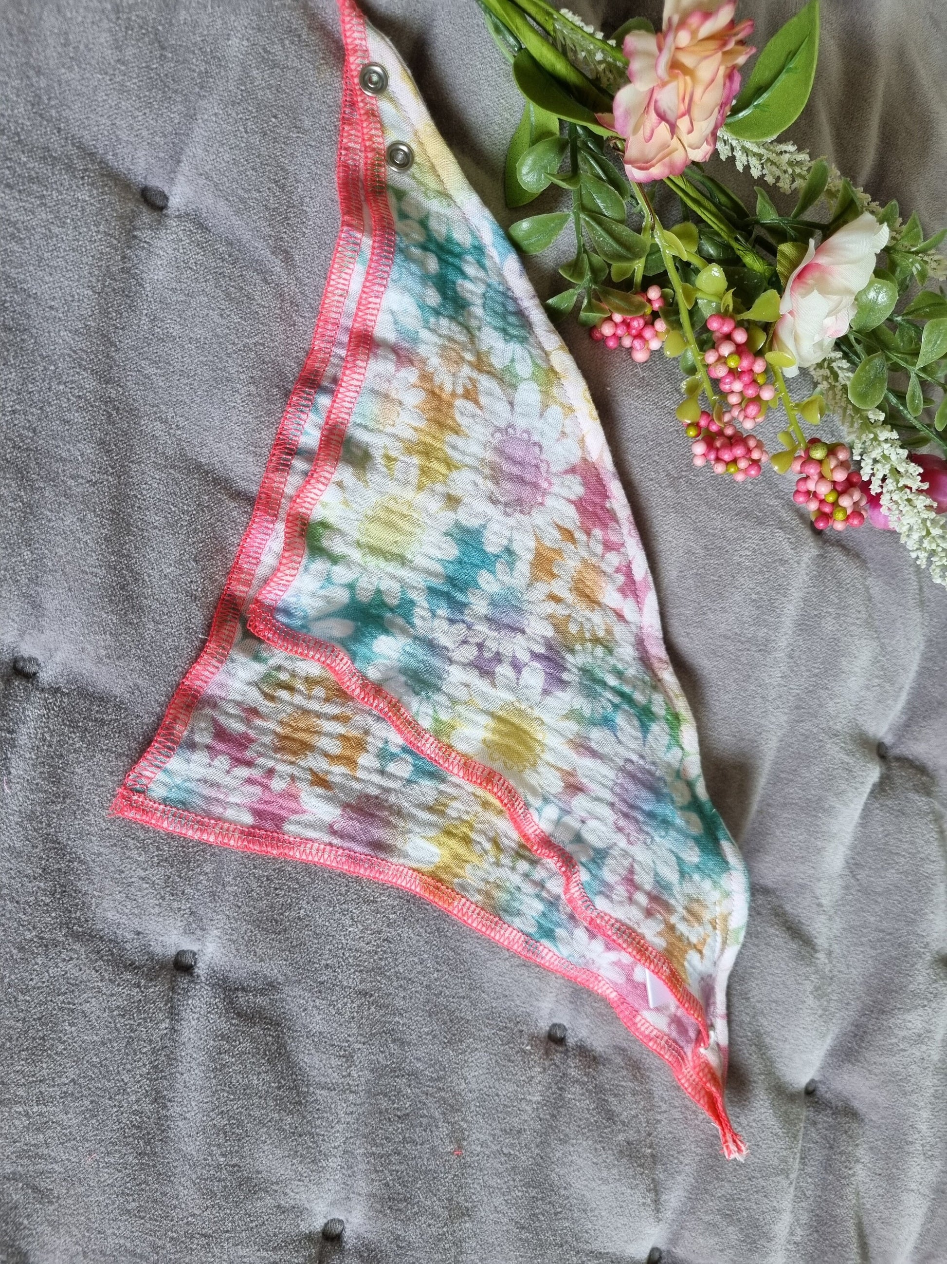 Organic Cotton Baby Scarf Jersey Bandana | spring colored Baby Bandana | Soft and Washable Newborn Scarf | perfect Baby dribble set