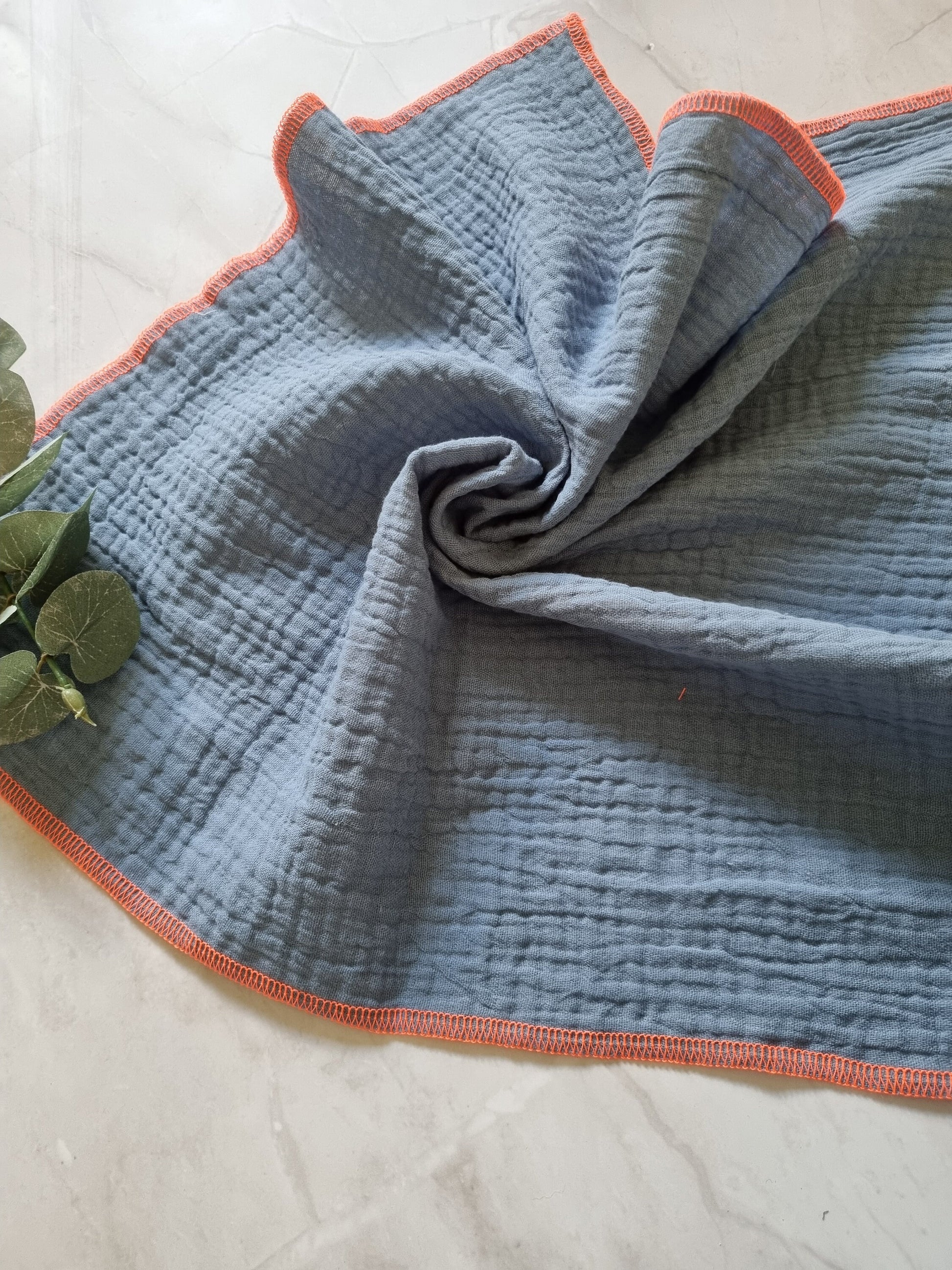 Cotton Baby Scarf Musselin Bandana | Gender-Neutral Baby Bandana | Soft and Washable Newborn Scarf | Ideal Baby Gift 43x45cm