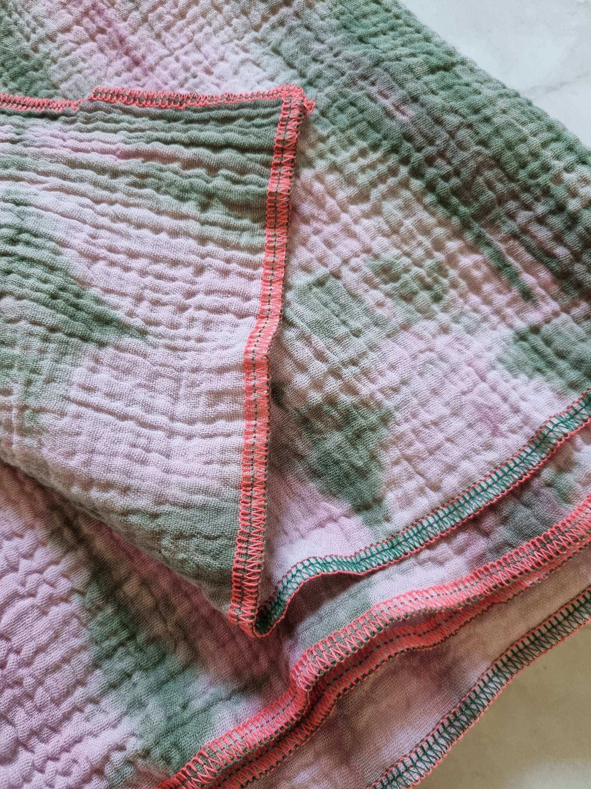 pink Batik Cotton Stole Scarf - Cozy Batik Print Wrap - Versatile Shawl for Travel - Boho Fashion Accessory - Ideal Gift - XXL Cozy scarf