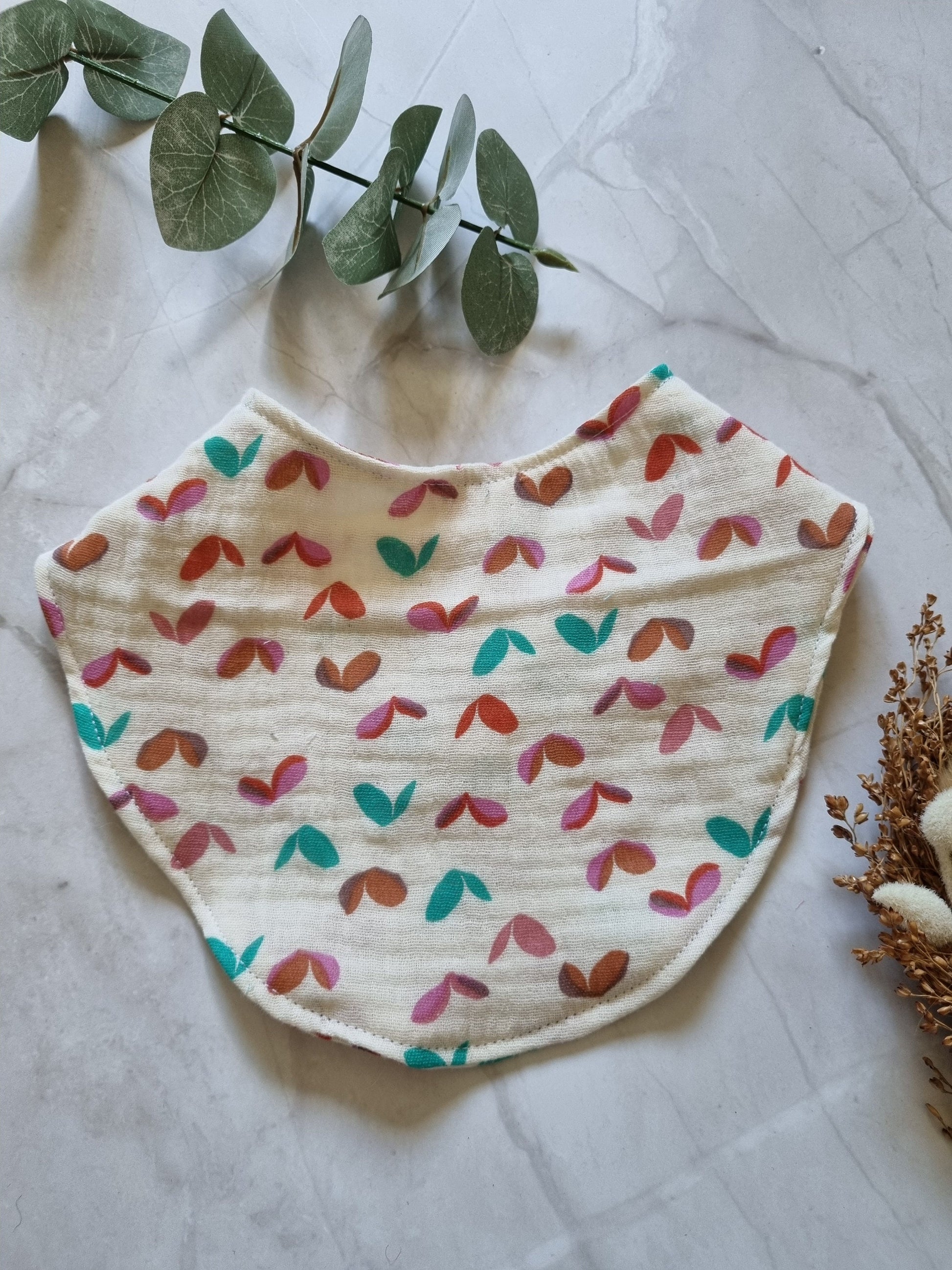 Cotton Baby Scarf Musselin Bandana | Gender-Neutral Baby Bandana | Soft and Washable Newborn Scarf | Ideal Baby Gift