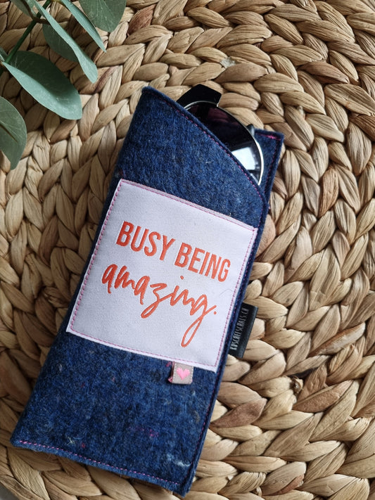 Handmade Felt Glasses Case | Eco-Friendly Eyewear Storage Pouch | Soft & Lightweight Glasses Protector | Eyewear Organizer Gift for her