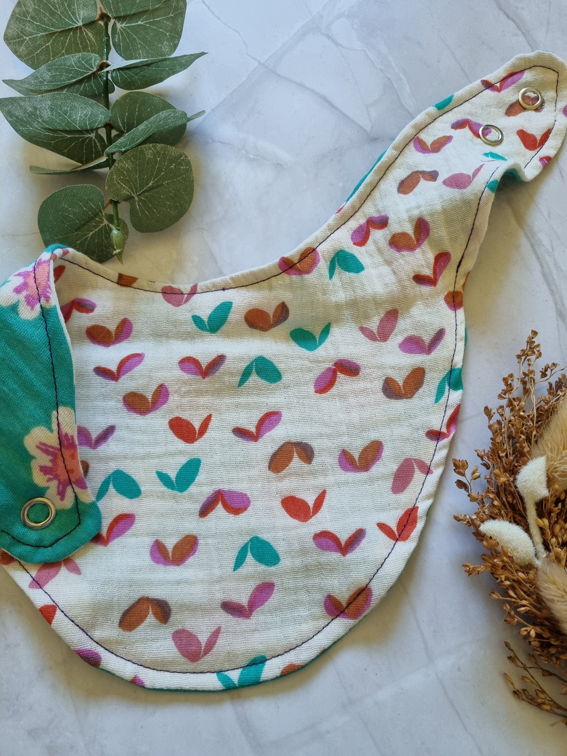 Cotton Baby Scarf Musselin Bandana | Gender-Neutral Baby Bandana | Soft and Washable Newborn Scarf | Ideal Baby Gift