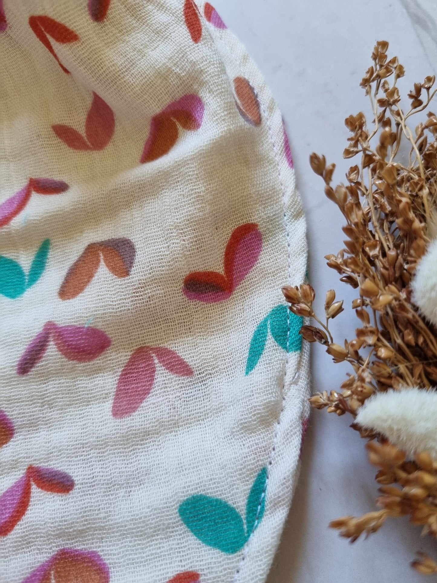 Cotton Baby Scarf Musselin Bandana | Gender-Neutral Baby Bandana | Soft and Washable Newborn Scarf | Ideal Baby Gift