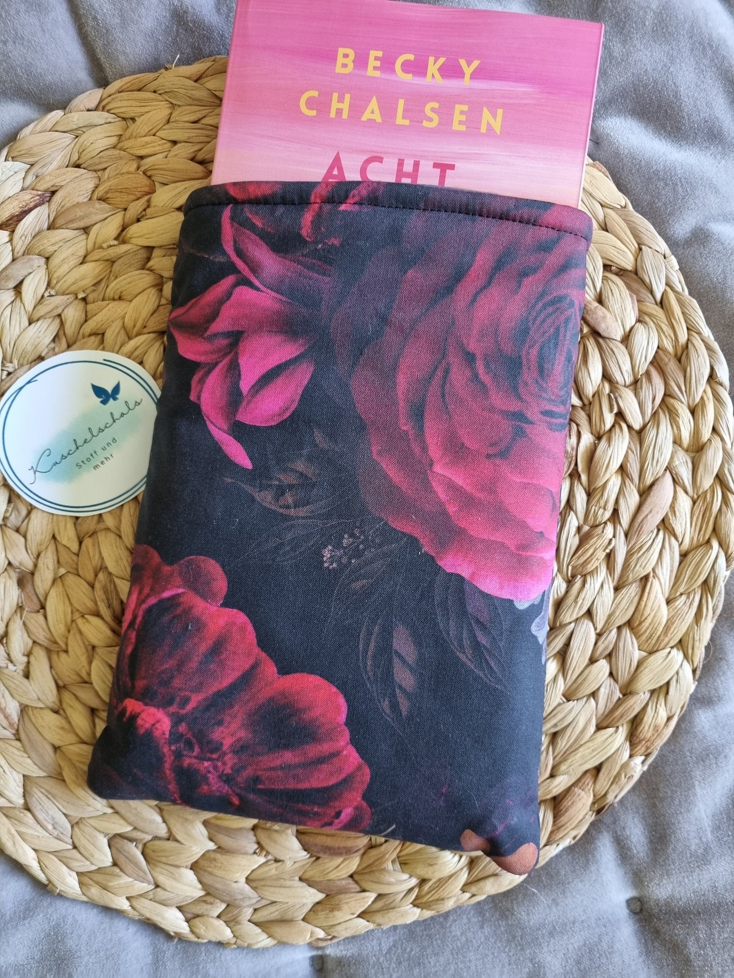 Dark Romance Book Cover for Paperback Books - Handmade Protective Book Sleeve - Romance Reader Gift - Romance Lover's Gift