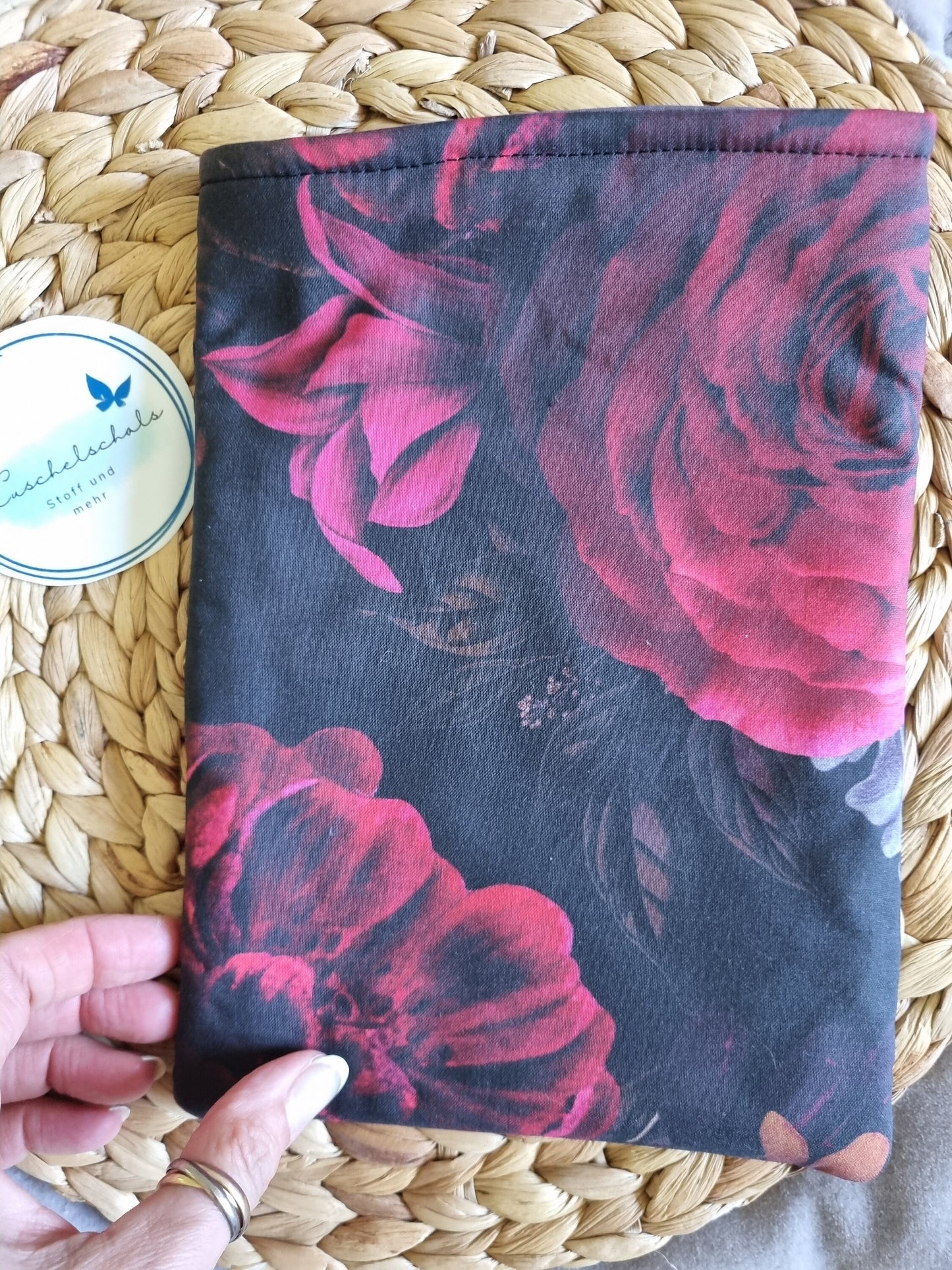 Dark Romance Book Cover for Paperback Books - Handmade Protective Book Sleeve - Romance Reader Gift - Romance Lover's Gift