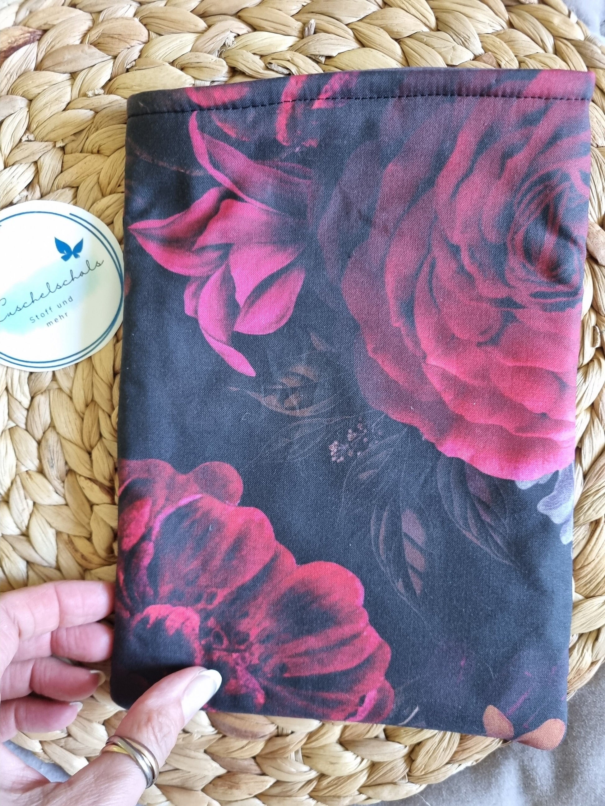 Dark Romance Book Cover for Paperback Books - Handmade Protective Book Sleeve - Romance Reader Gift - Romance Lover's Gift