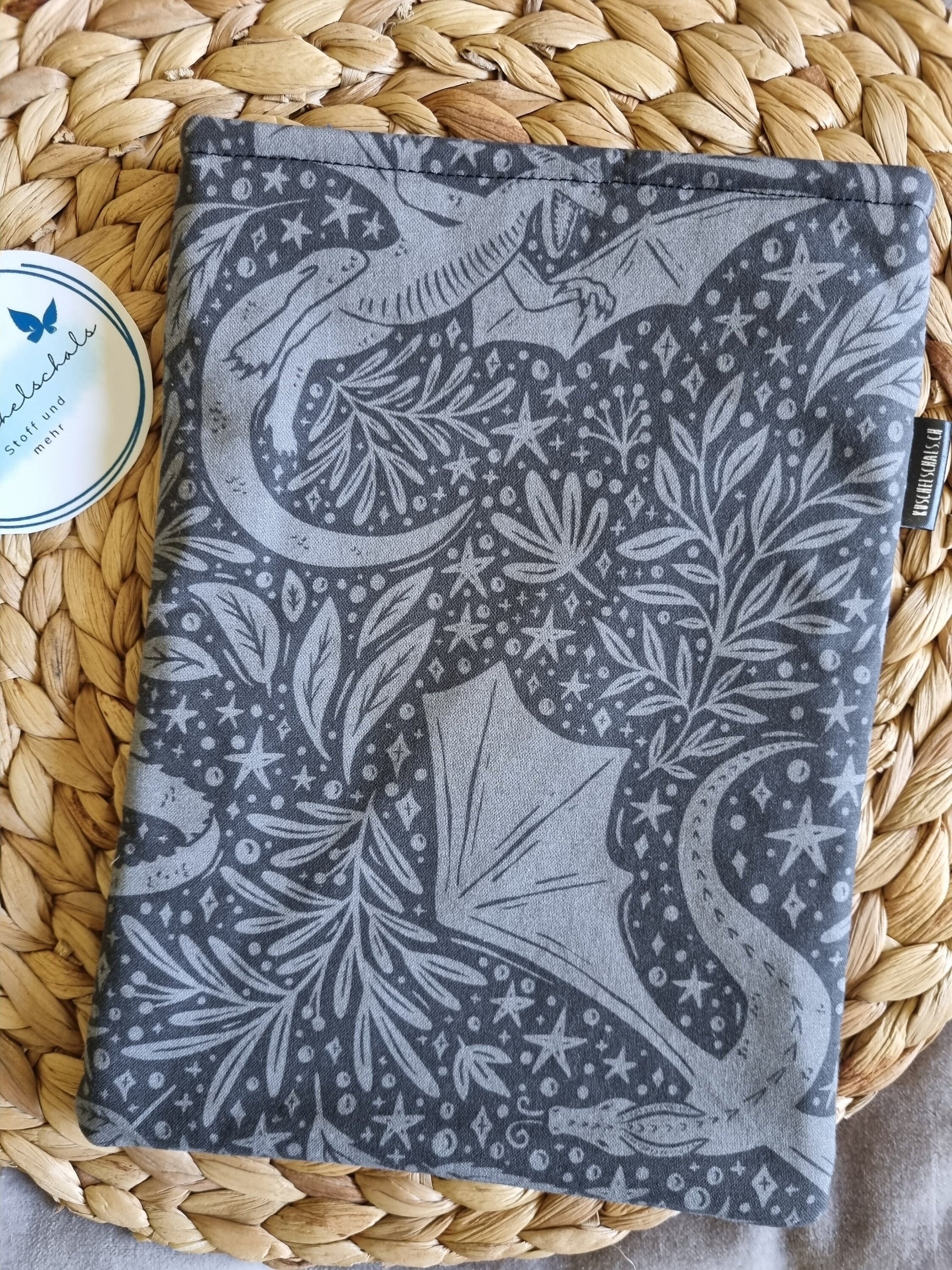 Dragon Fantasy Book Cover for Paperback and Hardcover Books - Handmade Protective Book Sleeve - Fantasy Reader Gift - Dragon Lover's Gift