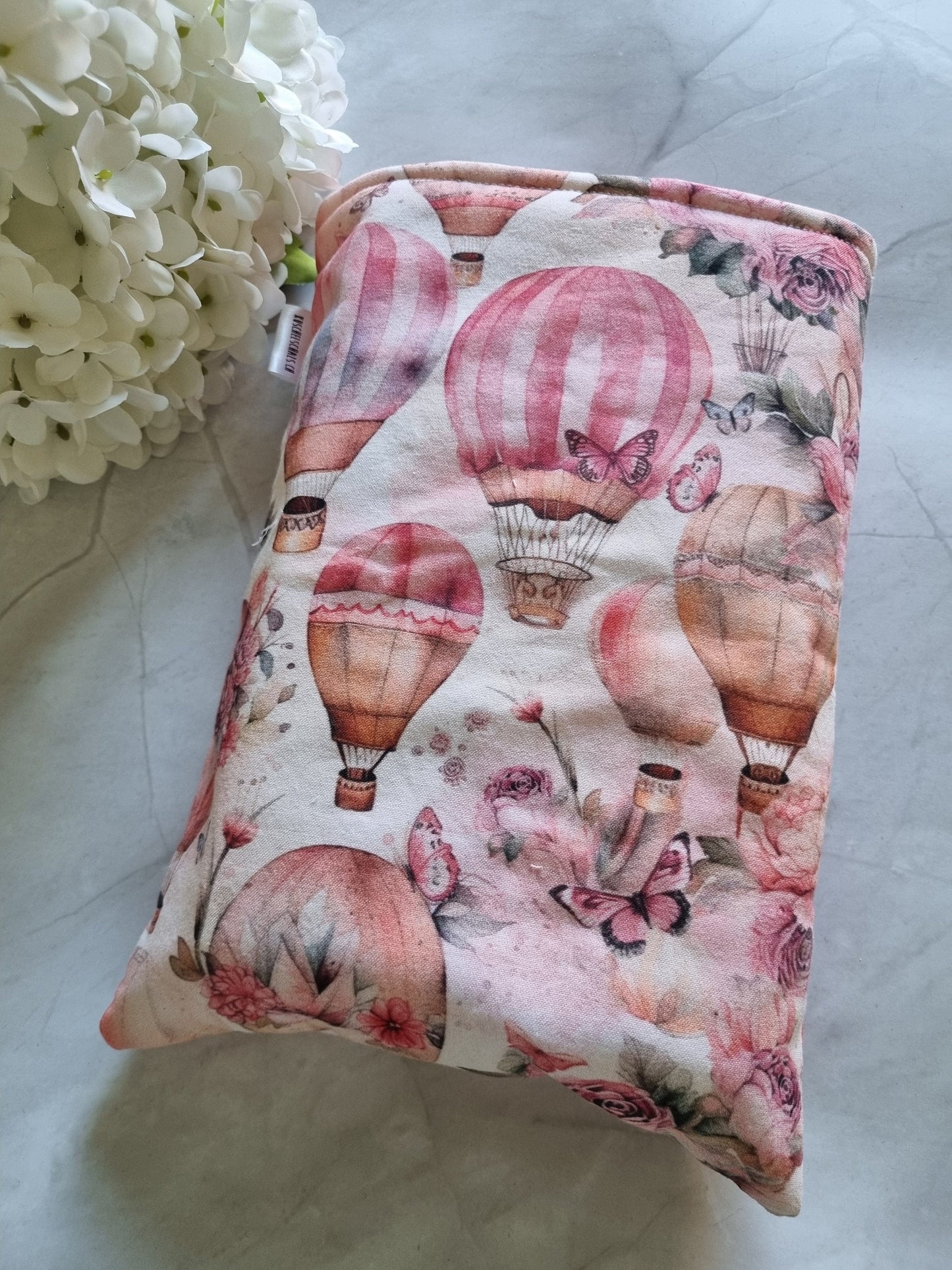 pink romantic Fantasy Book Cover for Paperback and Hardcover Books Handmade Protective Book Sleeve - Romance Reader Gift Pink Lover's Gift