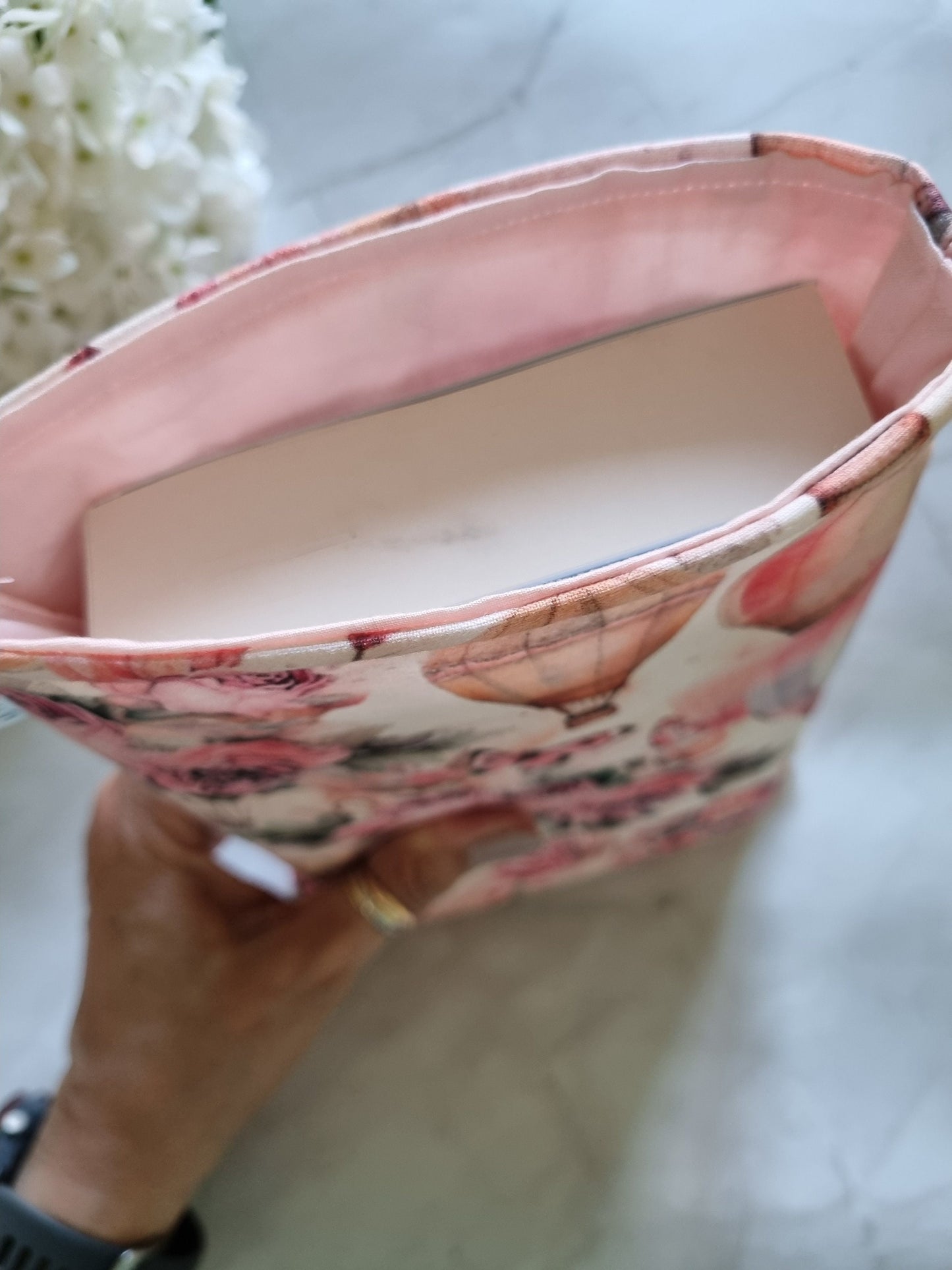 Pink Fantasy Book Cover for Paperback Books - Handmade Protective Book Sleeve - romance Reader Gift - Romance Lover's Gift