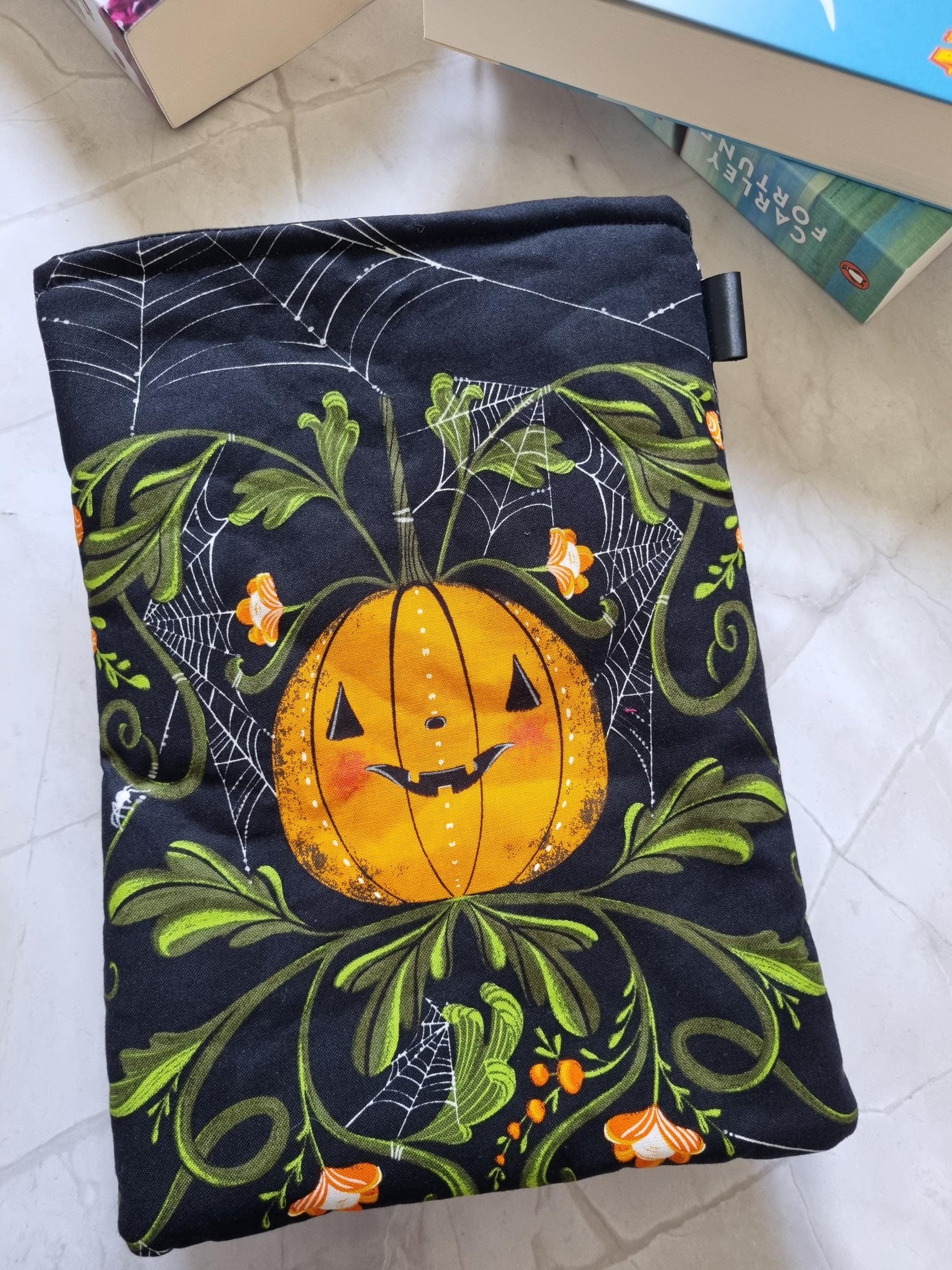 Fantasy Book Cover for Paperback and Hardcover Books - Handmade Protective Book Sleeve - Fantasy Reader Gift - Spider Lover's Gift