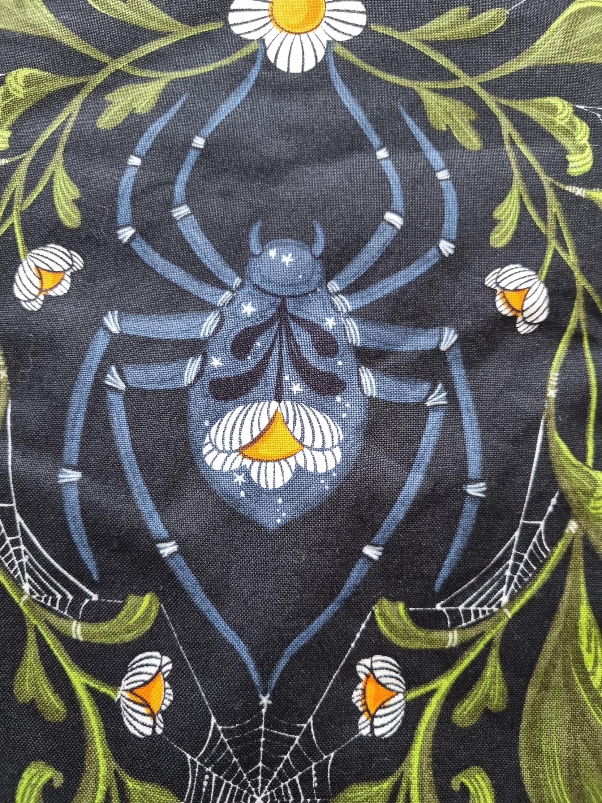 Fantasy Book Cover for Paperback and Hardcover Books - Handmade Protective Book Sleeve - Fantasy Reader Gift - Spider Lover's Gift