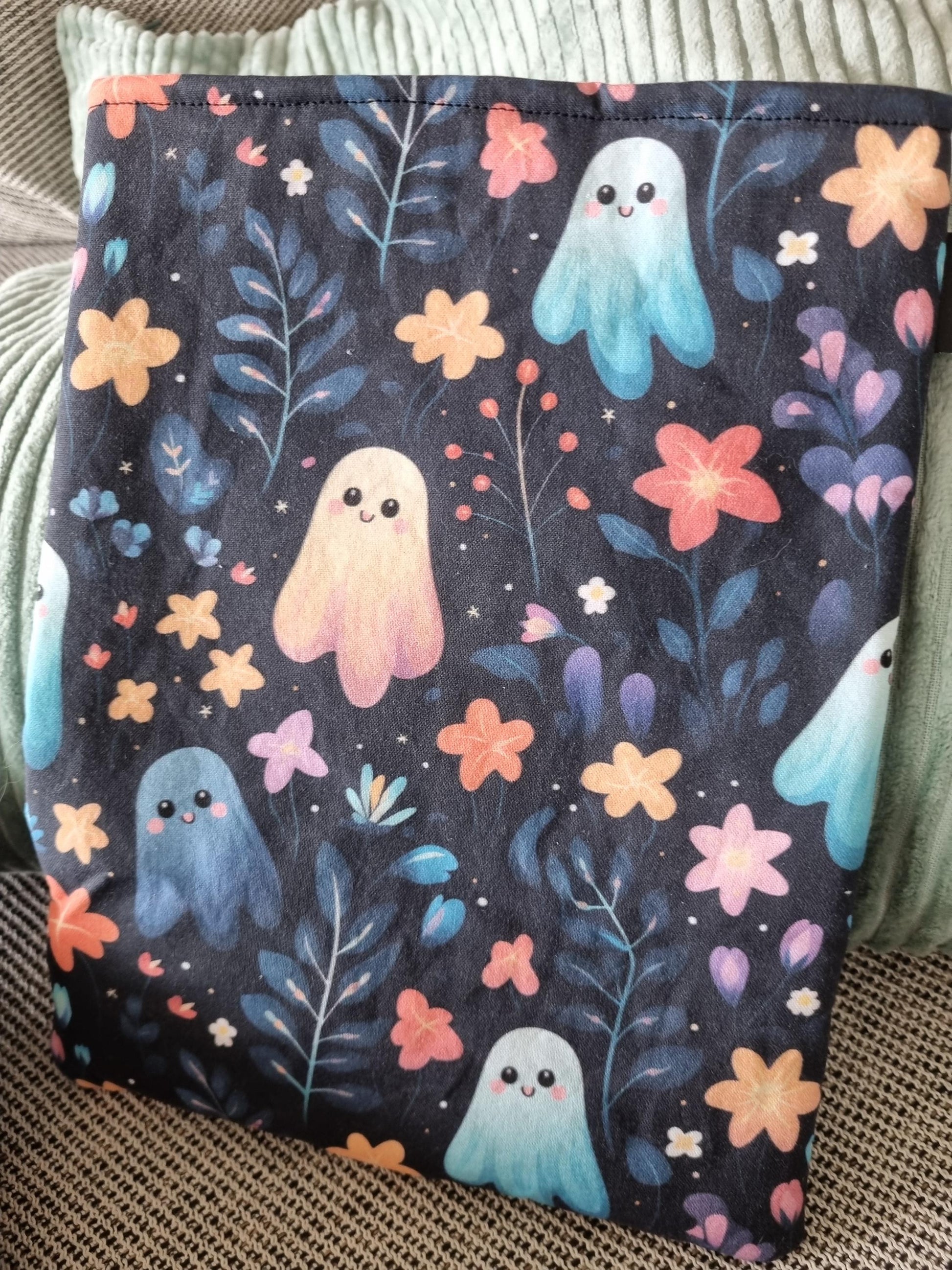 Fantasy Book Cover for Paperback and Hardcover Books - Handmade Protective Book Sleeve - Fantasy Reader Gift - ghost Lover's Gift