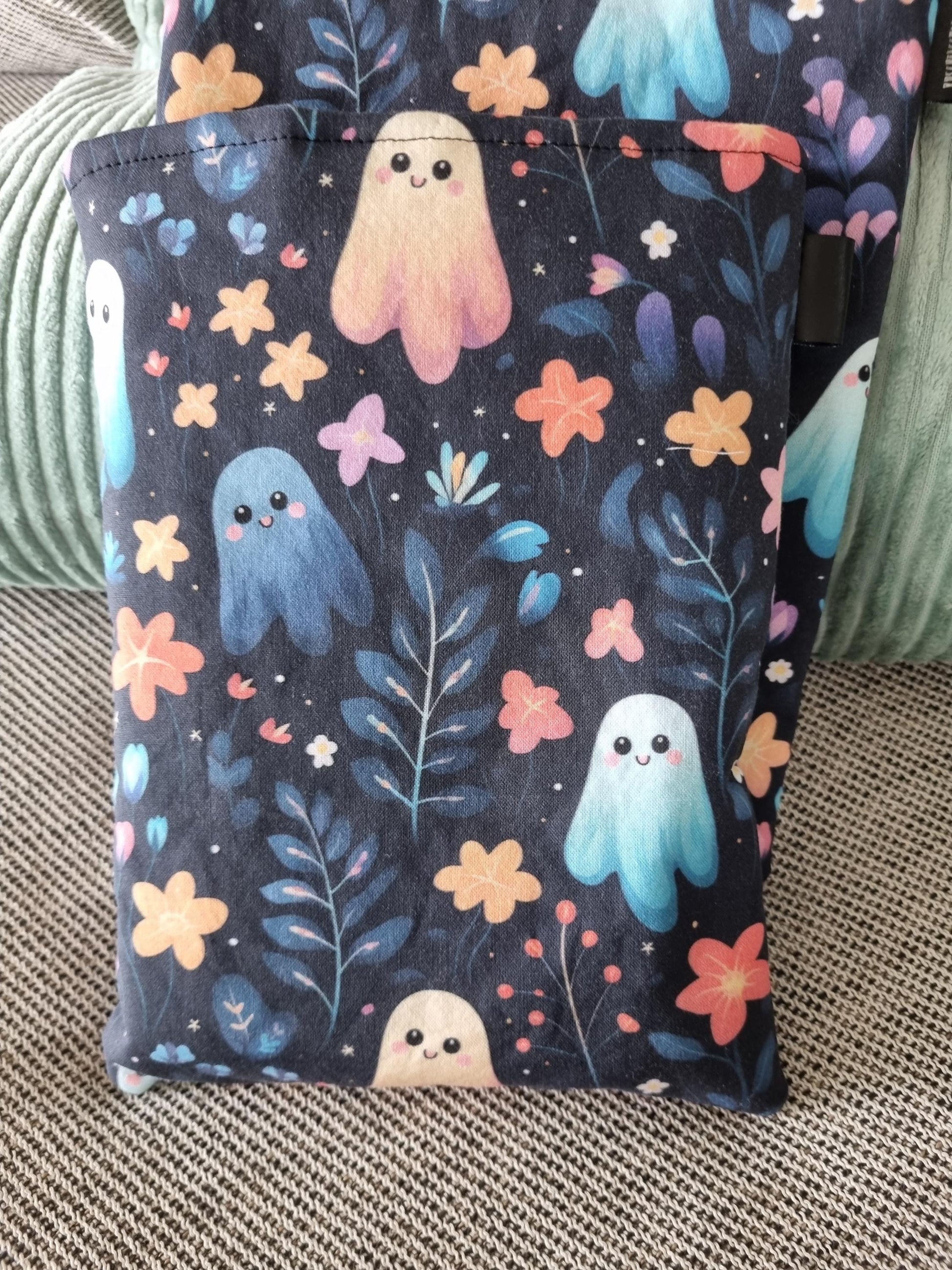 Fantasy Book Cover for Paperback and Hardcover Books - Handmade Protective Book Sleeve - Fantasy Reader Gift - ghost Lover's Gift